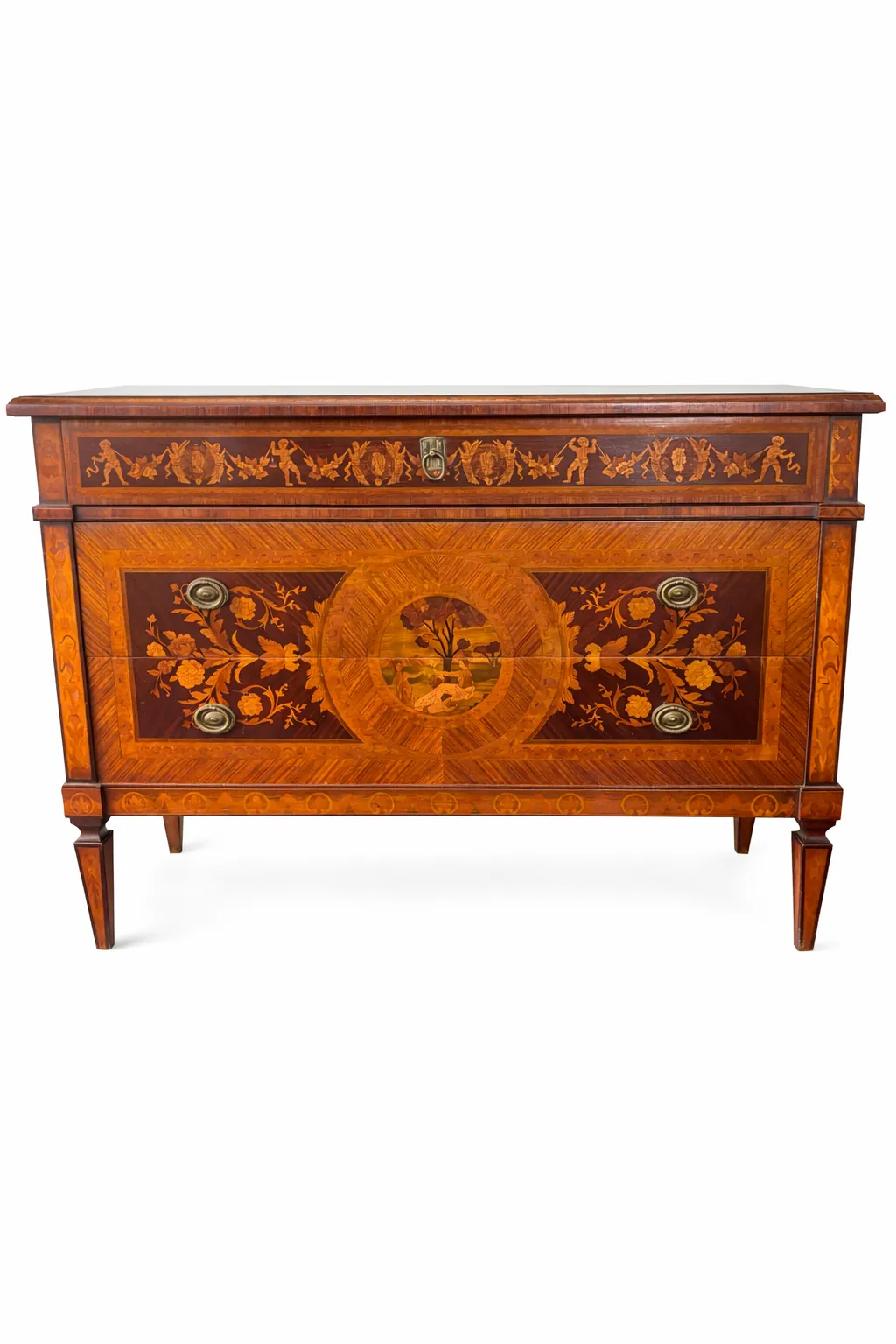 Italian Louis XVI Style Inlaid Chest Of Drawers By Guiseppe Maggiolini – Speciality