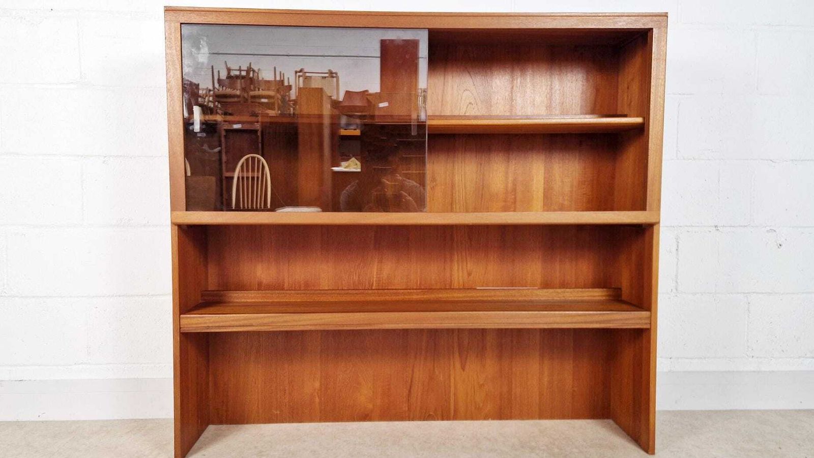 McIntosh Vintage Mid Century Danish Design Teak & Glazed Glass Bookcase Sideboard Pg179a photo furniture