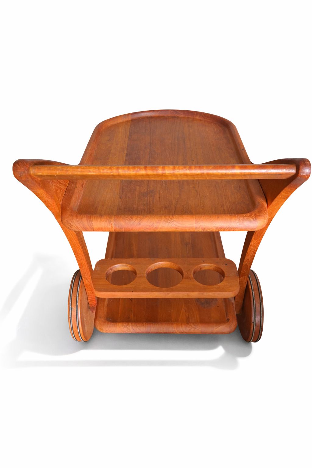 Danish Teak Party Cart / Bar Cart — Kjeni Merløse, 1970s photo for sale