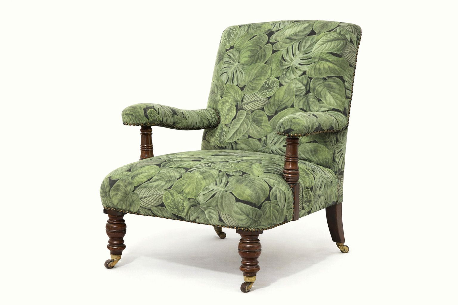 Victorian Library Chair In The Manner Of Howard & Sons