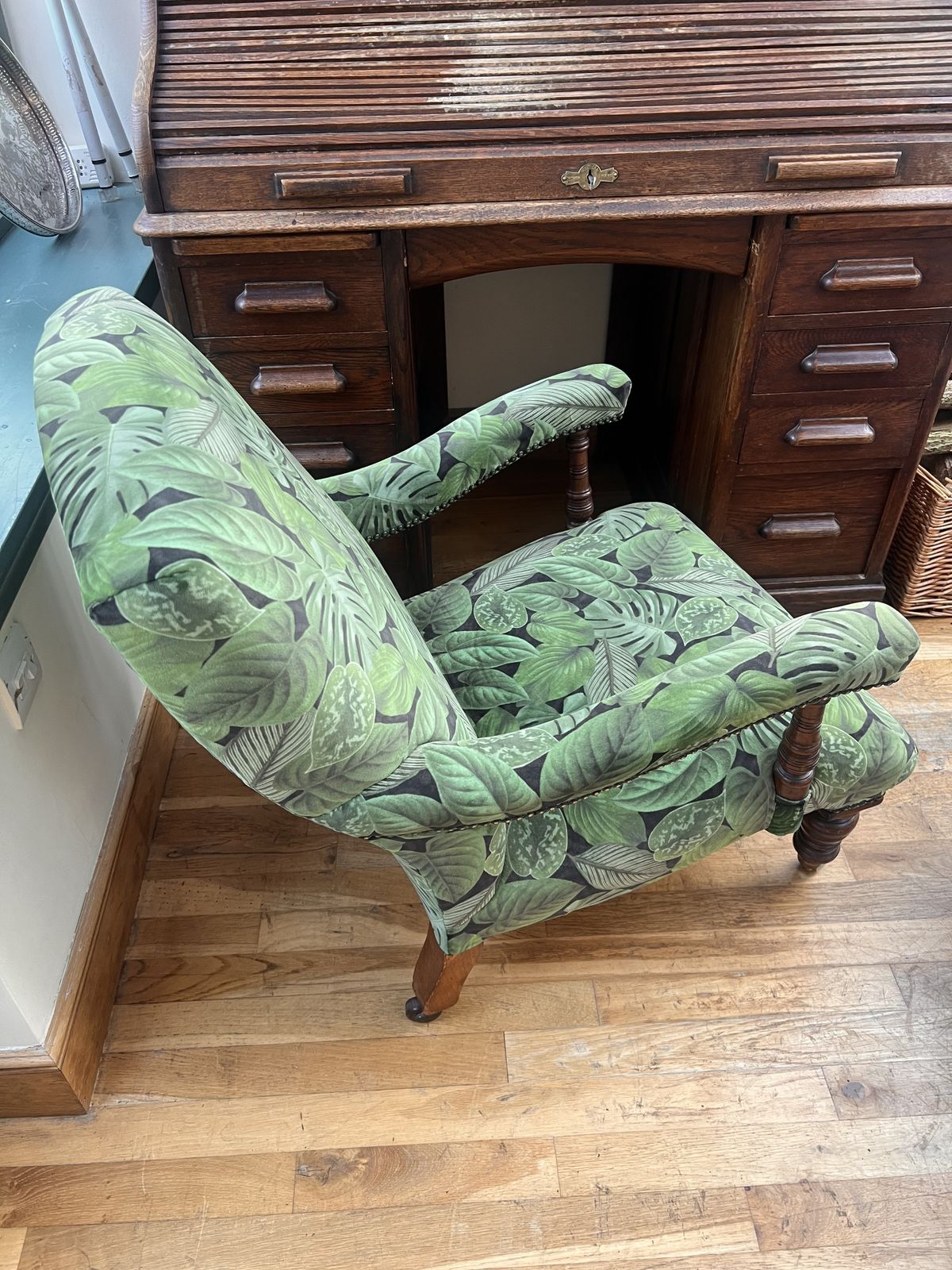 Victorian Library Chair In The Manner Of Howard & Sons photo furniture