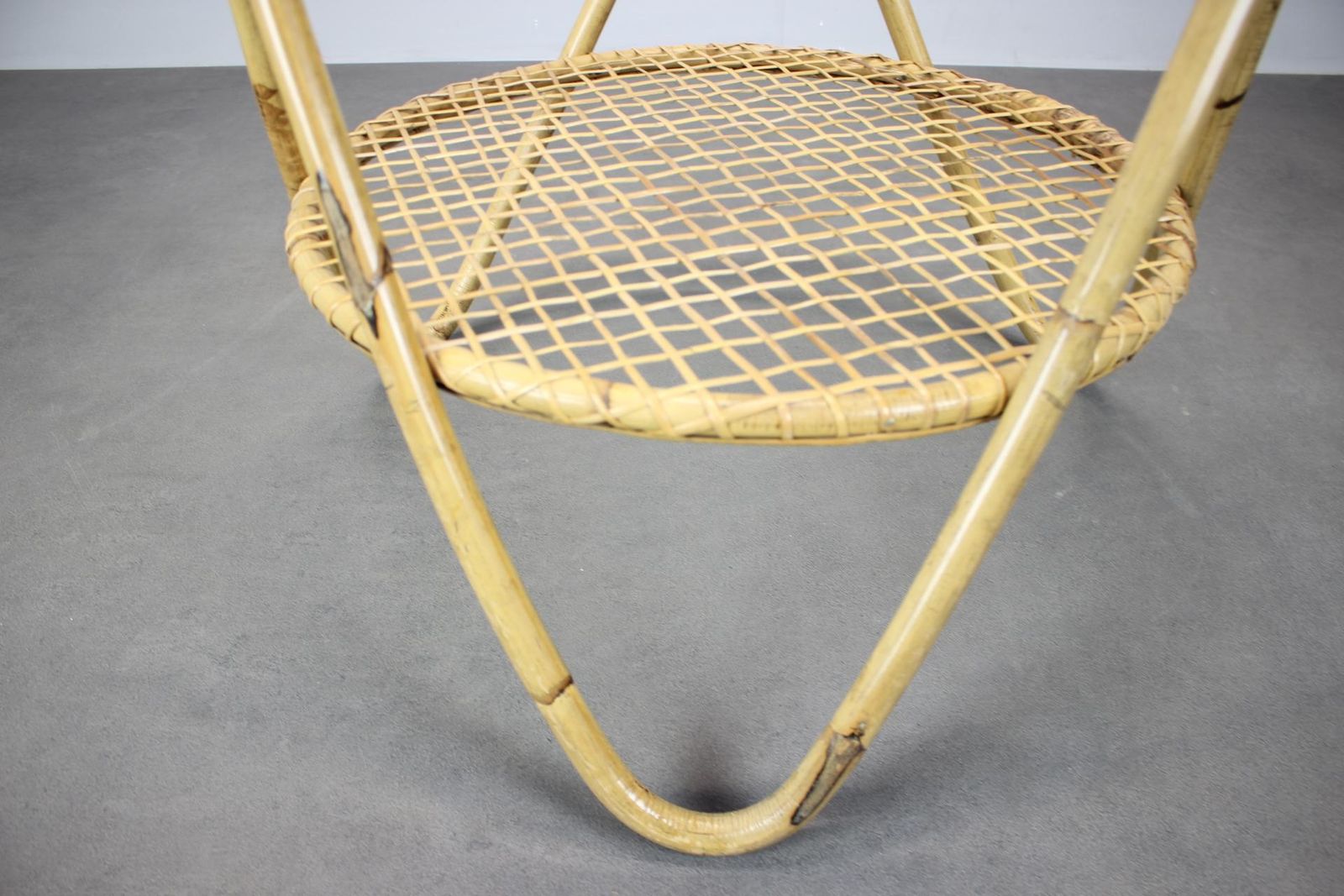 Mid Century Bamboo And Glass Coffee Table By Alan Fuchs, Czechoslovakia, 1960s photo Furniture