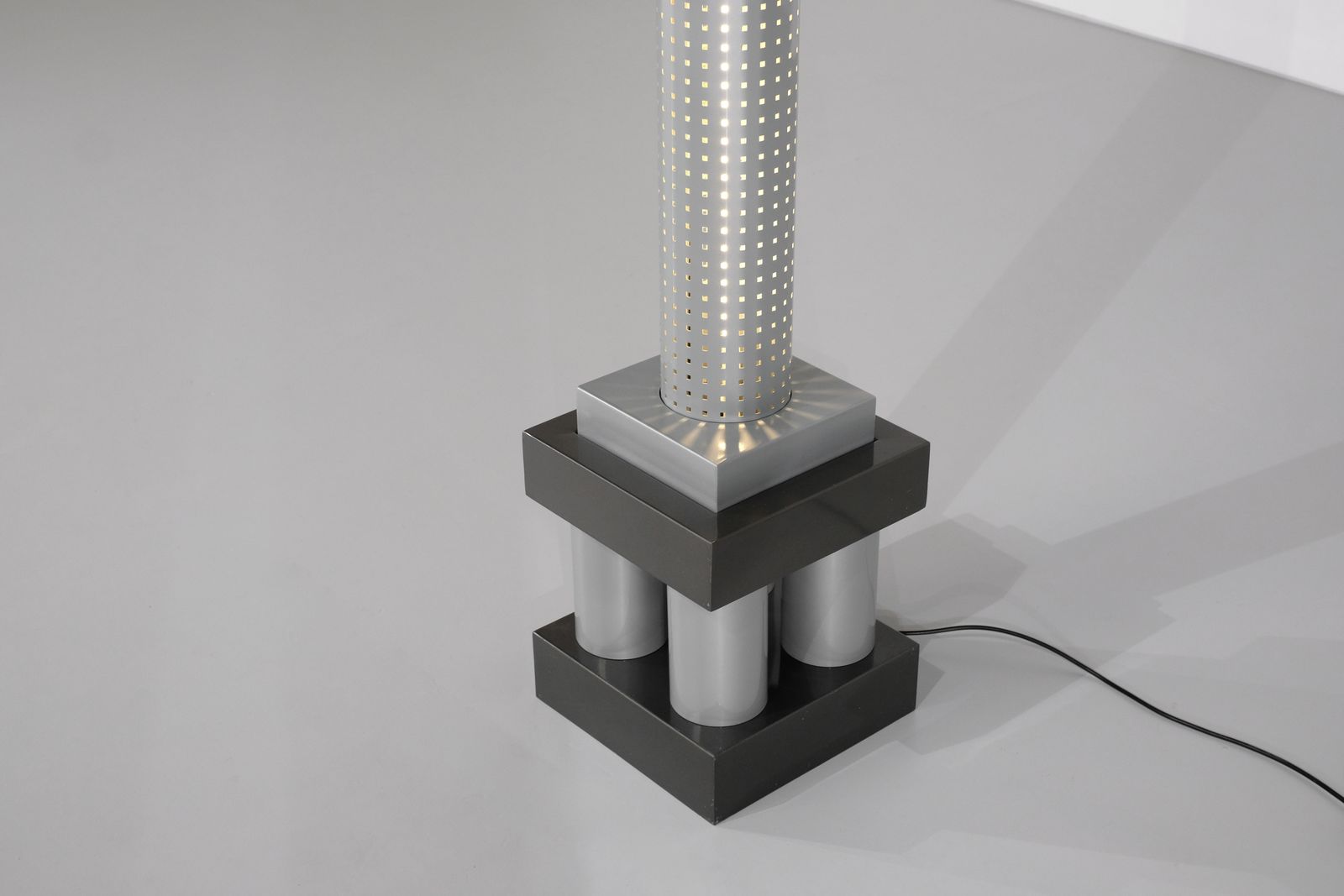 Lighting Floor Lamp “ Chicago Tribune ” By Matteo Thun For Bieffeplast, Italy 1985. photo