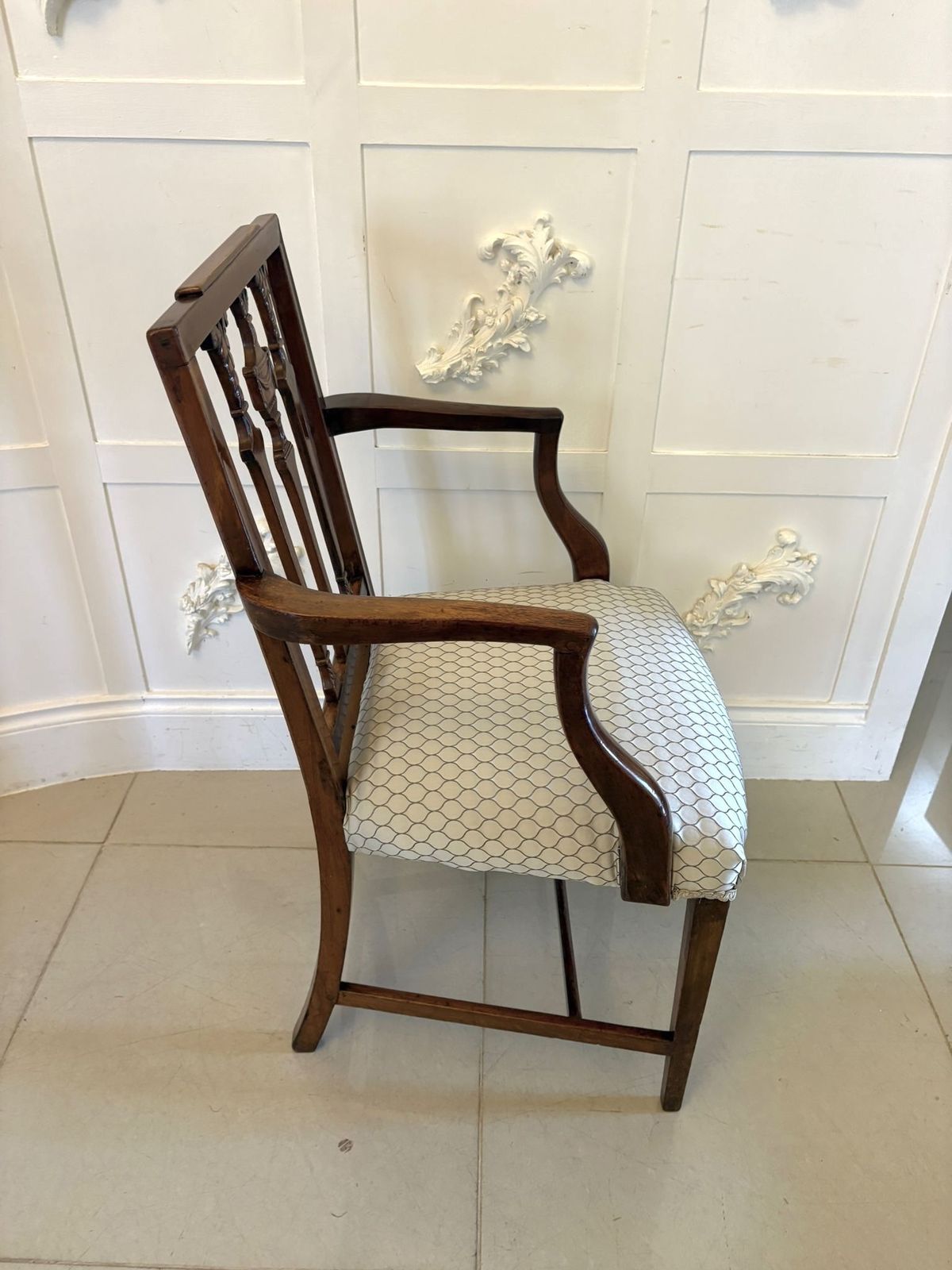 Antique 19th Century English Mahogany Dining Chairs Set Of 8 Carvers Newly Upholstered photo Furniture