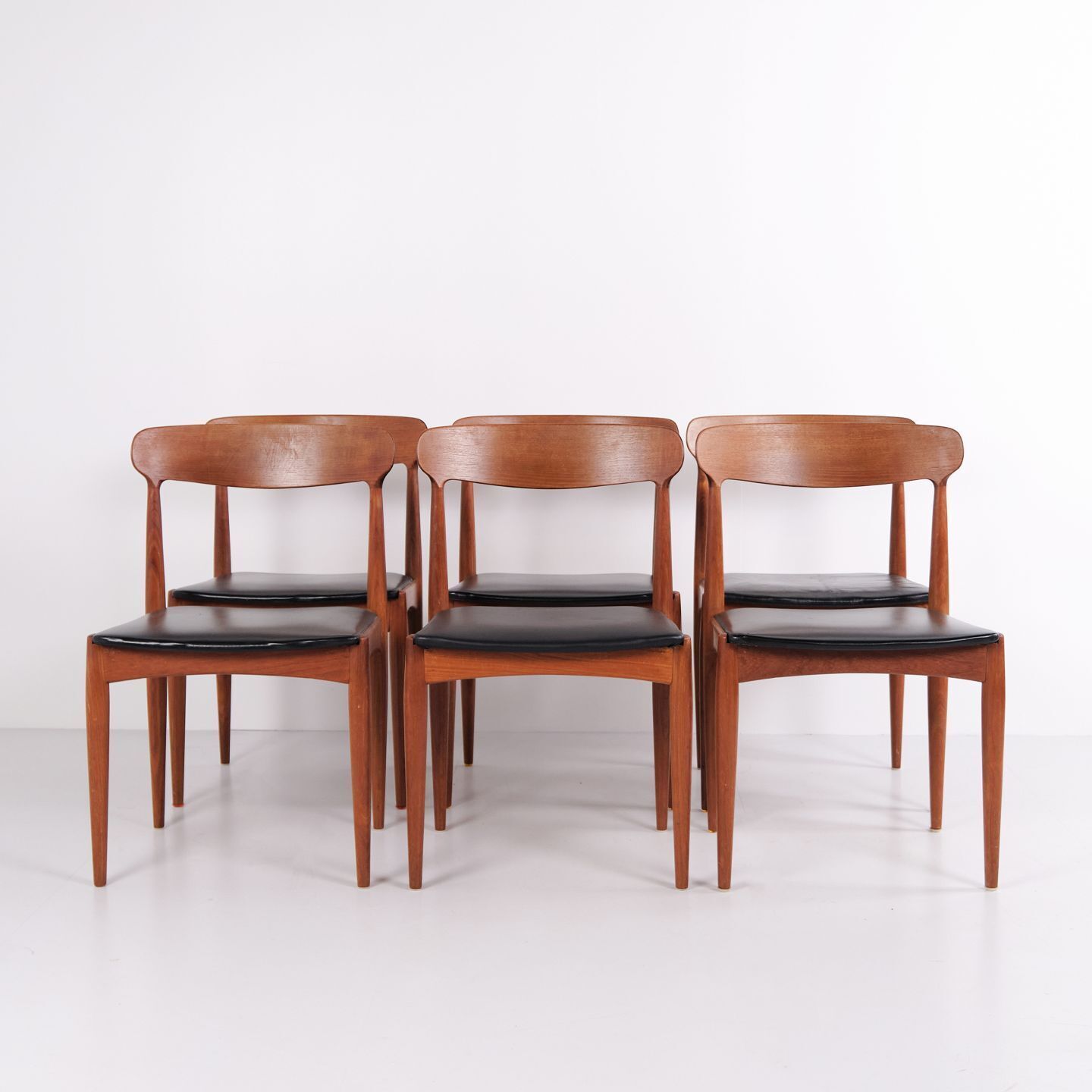 Set Of 6 Scandinavian Teak Dining Chairs By Uldum Møbelfabrik