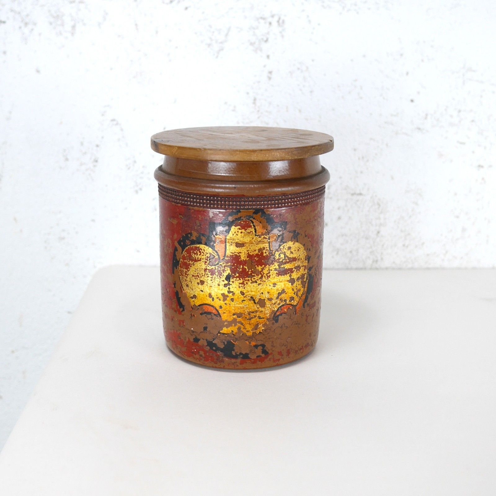Antique Tobacco Jar Shop Display Salt Glazed Stoneware Pot Vintage #102941 photo furniture
