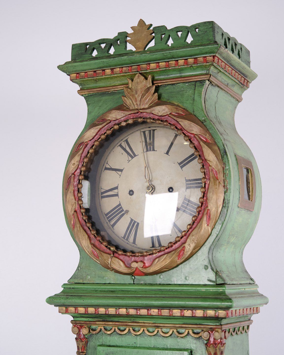 Bornholm Longcase Clock “Frøken” With Original Green Paint From 1790 photo furniture