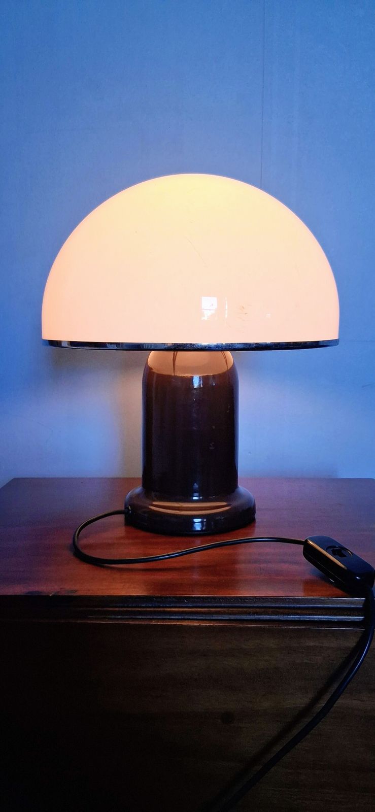 Habitat Mushroom Plexiglass Table Lamp 1970's