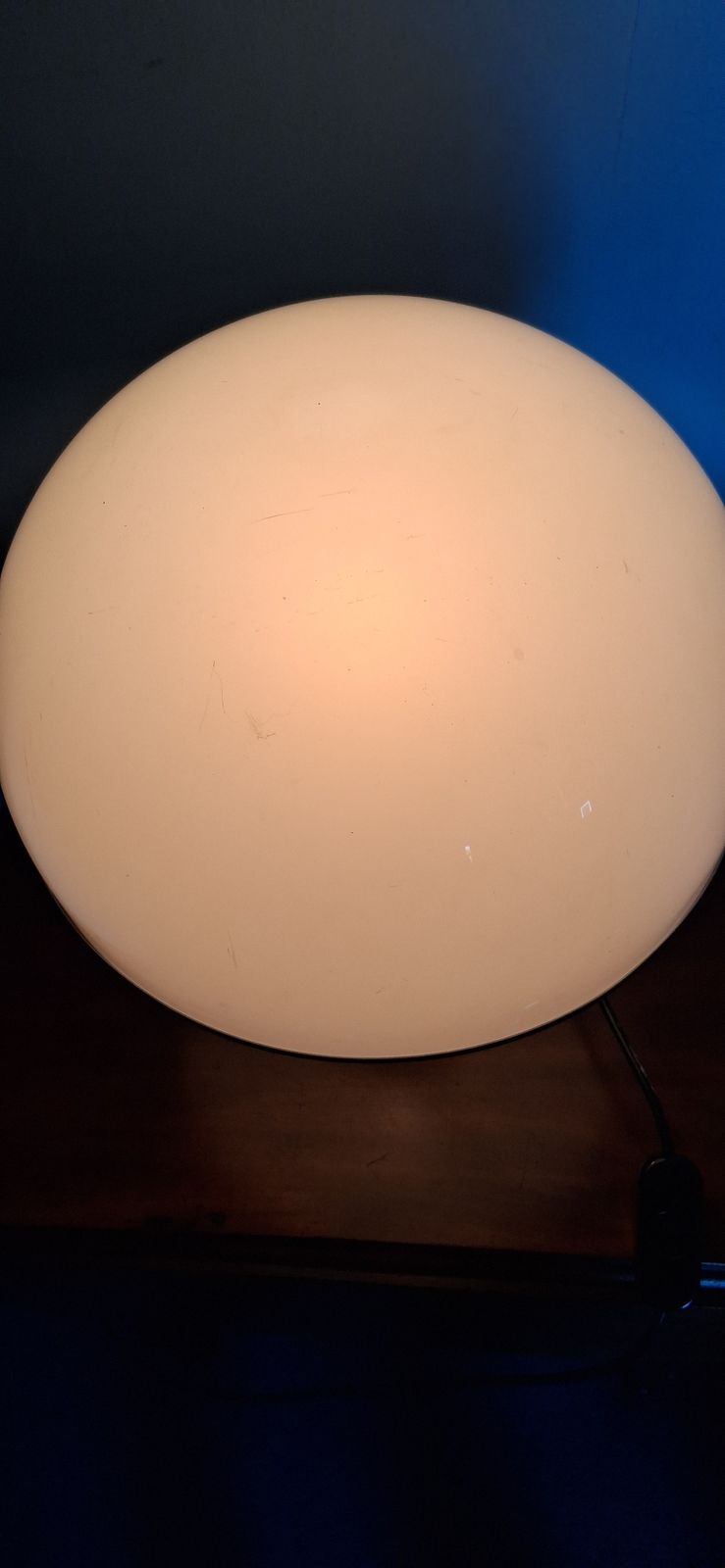 Lighting Habitat Mushroom Plexiglass Table Lamp 1970's photo