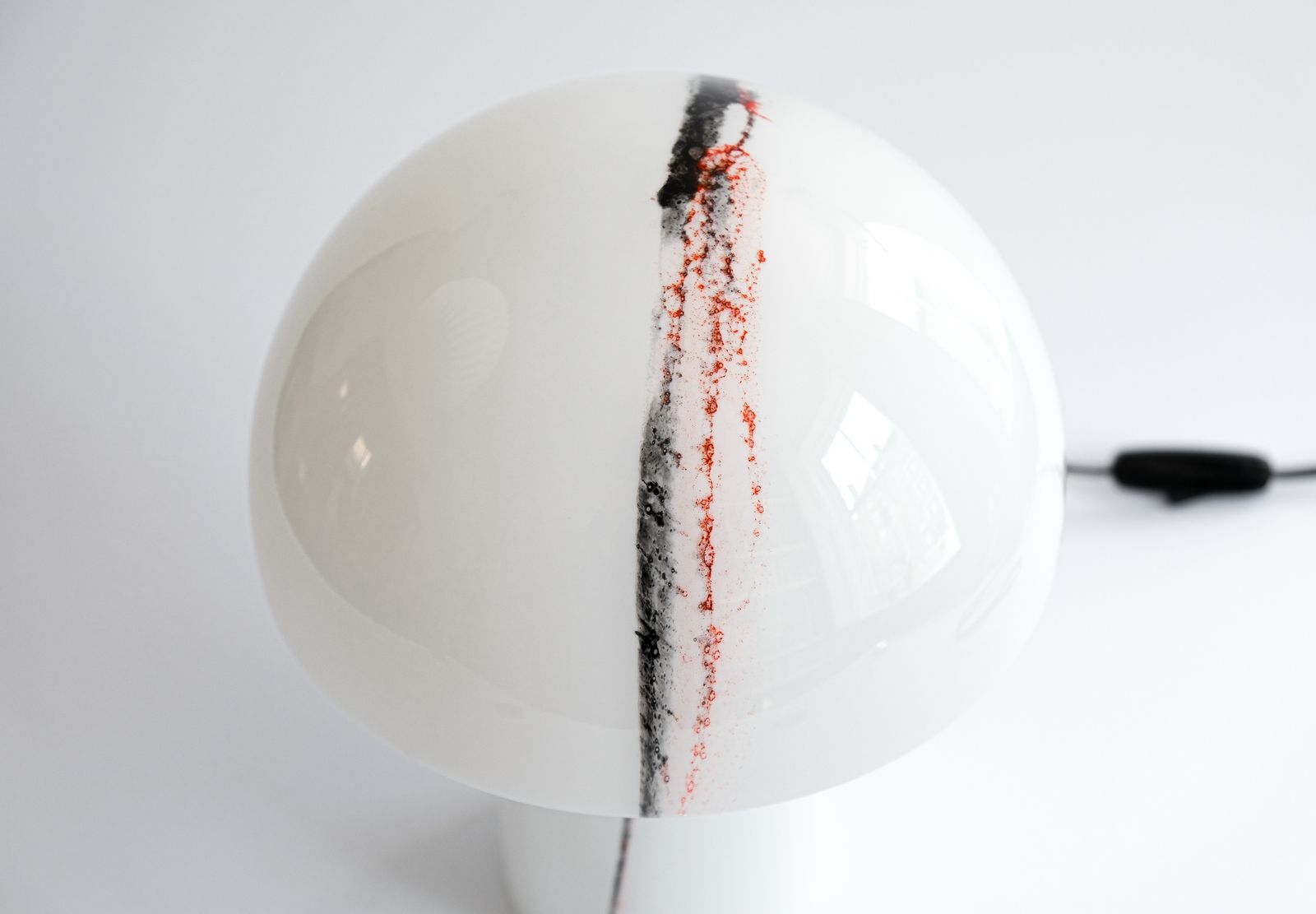 Mid Century "Lido" Glass Table Lamp By Peill & Putzler, Germany C.1970s photo for sale