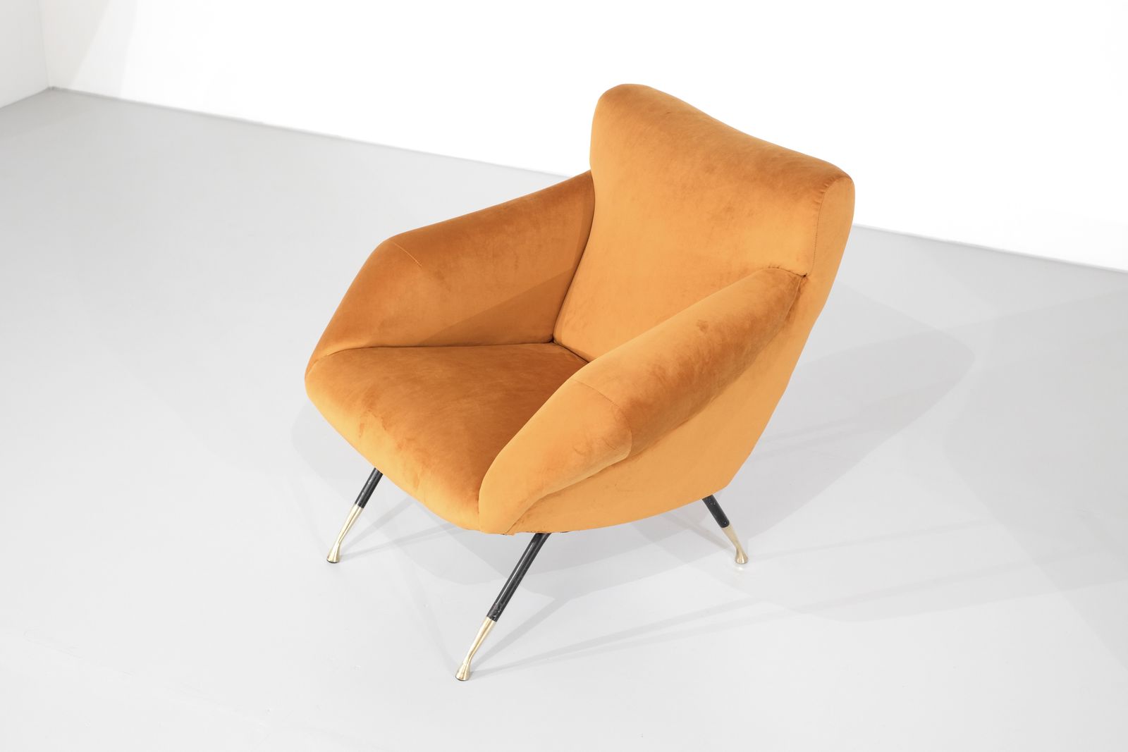 Pair Of Armchairs In Fabric, Italy 1960s. photo for sale