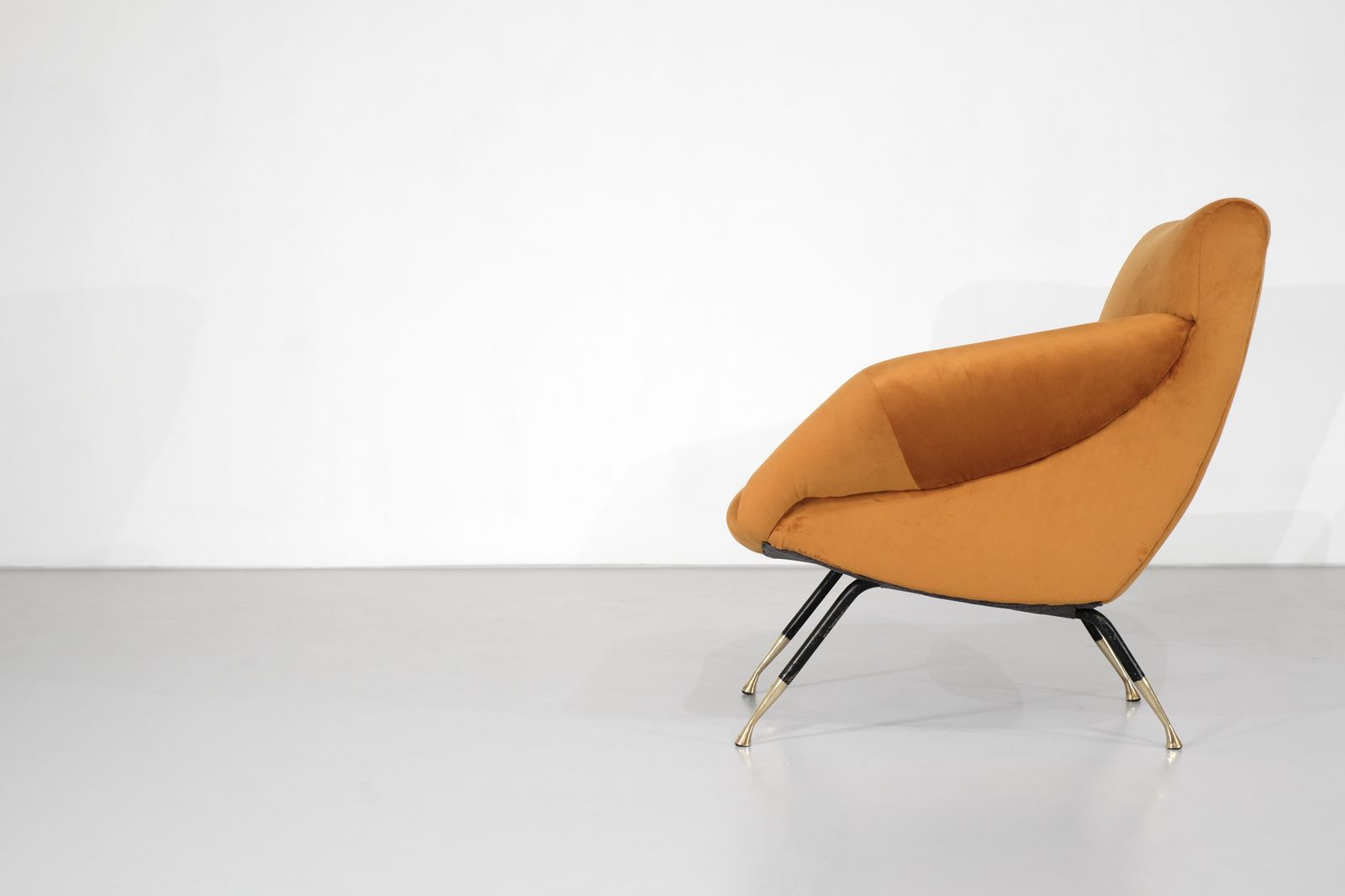 Pair Of Armchairs In Fabric, Italy 1960s. photo 4949.98