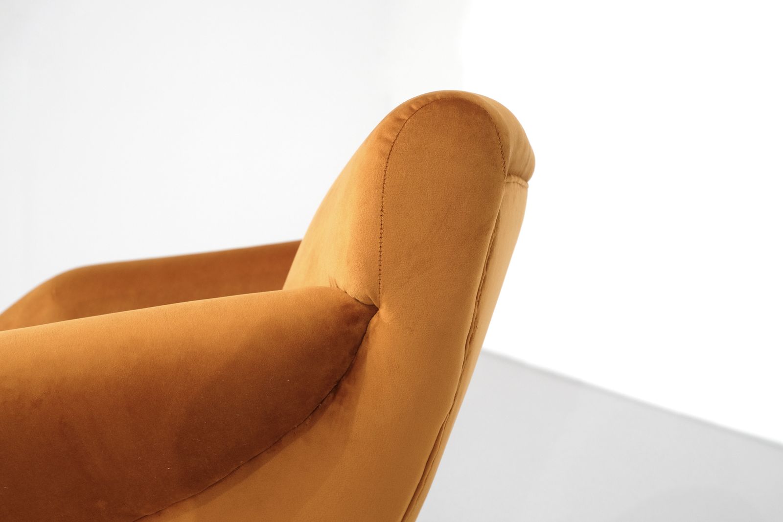 Pair Of Armchairs In Fabric, Italy 1960s. photo vintage