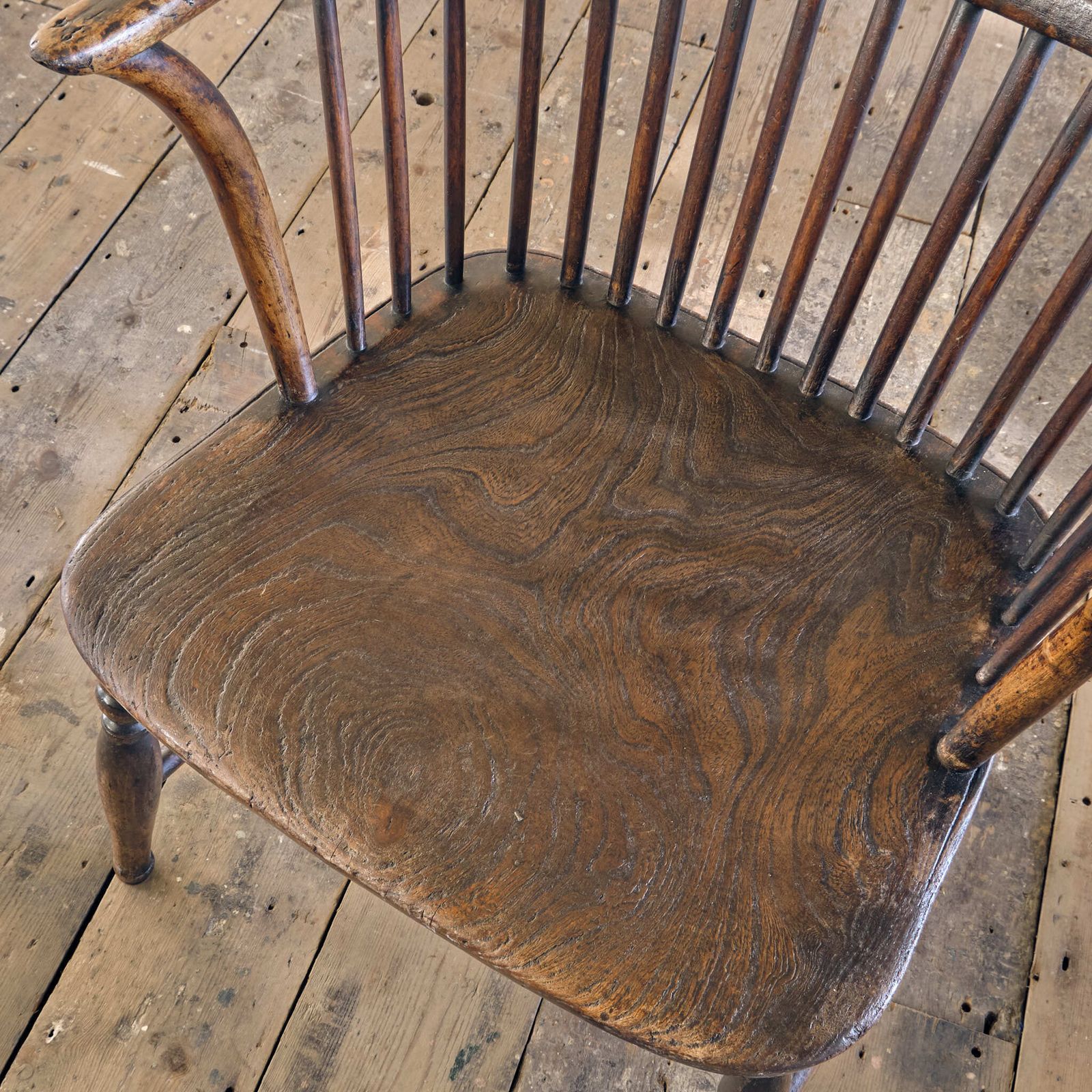 Early 19th Century Hoop Back Windsor Chair photo vintage