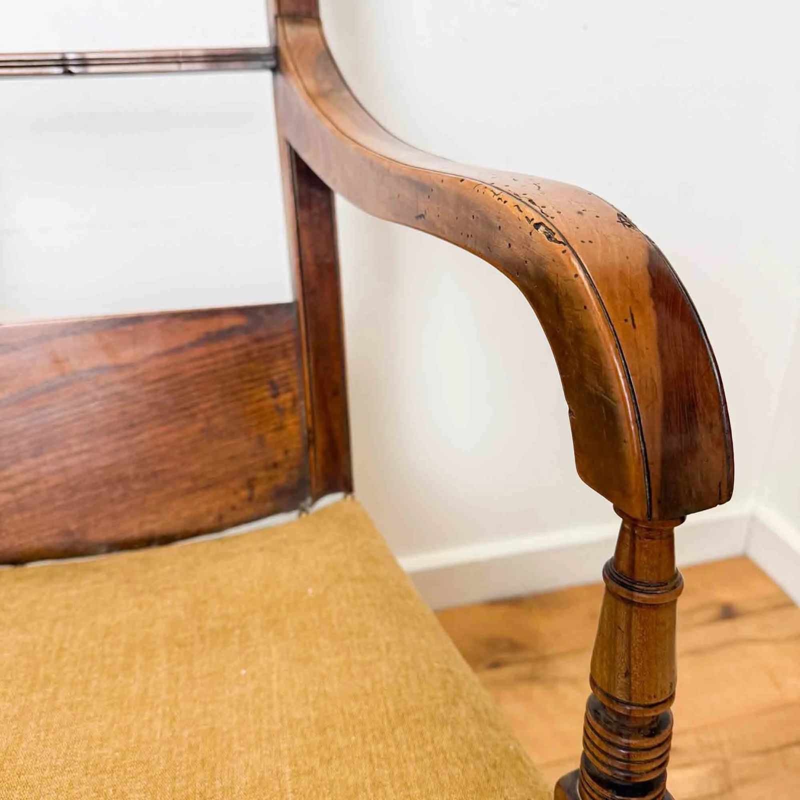 photo buy Regency Period Fruitwood And Elm High Back Chair