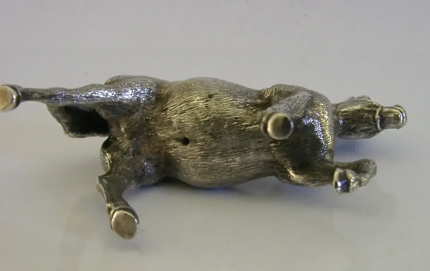 Good Size Rare English Solid Sterling Silver Horse Pony Figure 1972 Riding 180g photo vintage