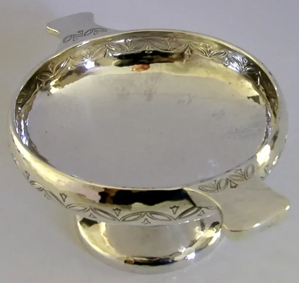 Bol en argent sterling massif 228 g, Liberty & Co, Arts & Crafts, Angleterre, 1936 photo Décoration