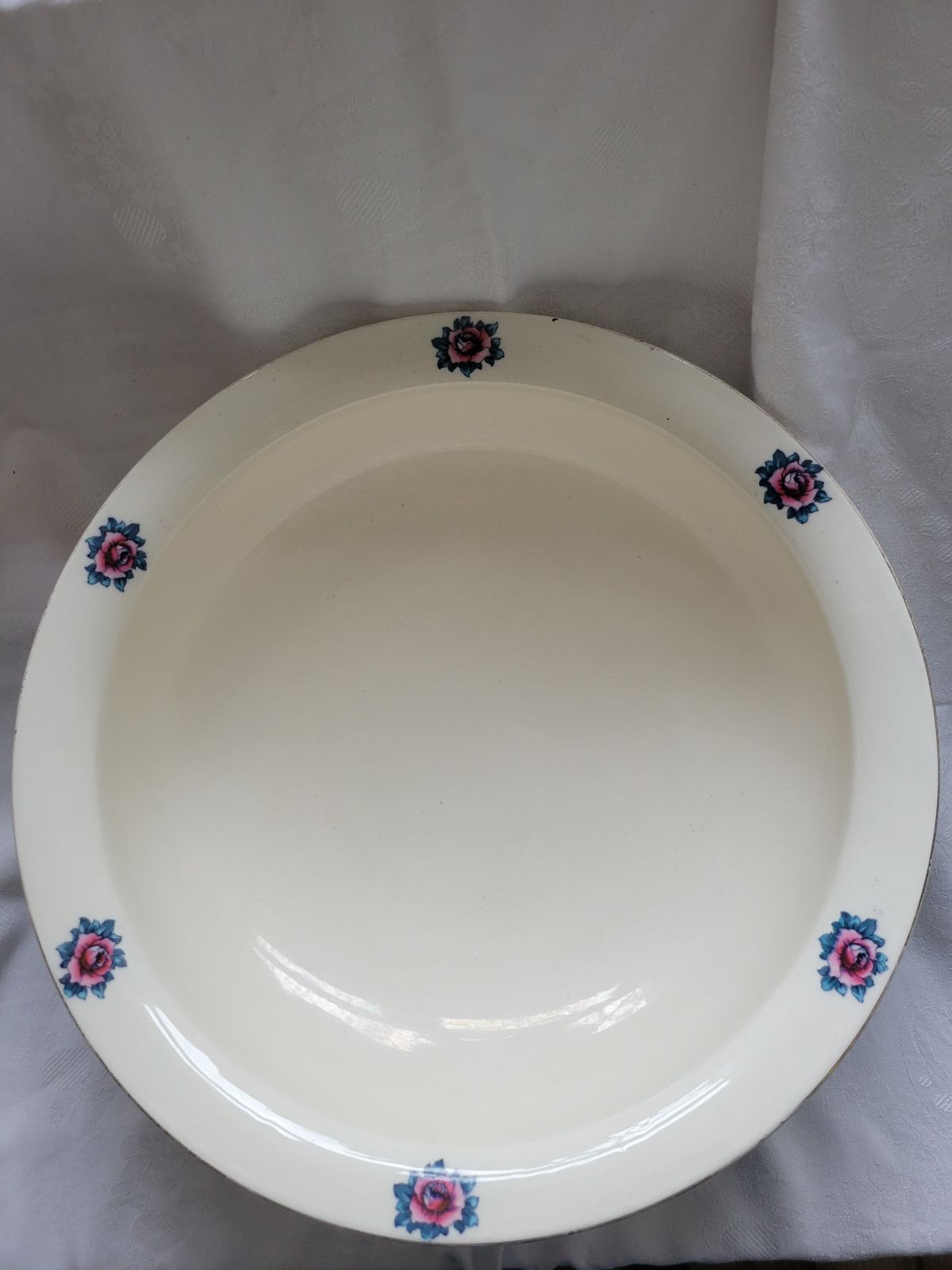 Keeling & Co Losol Ware ‘Kensington’ Wash Bowl – Early 20th Century, Large 42cm photo vinterior