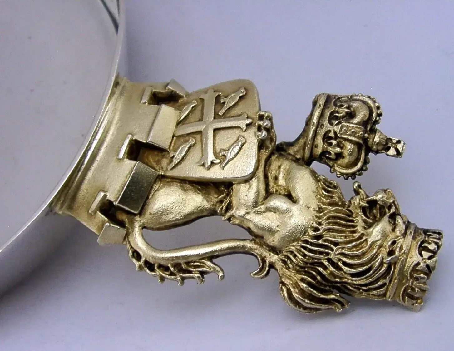 Porringer Aurum en argent sterling anglais, Westminster Abbey, 1977, 263 g photo furniture