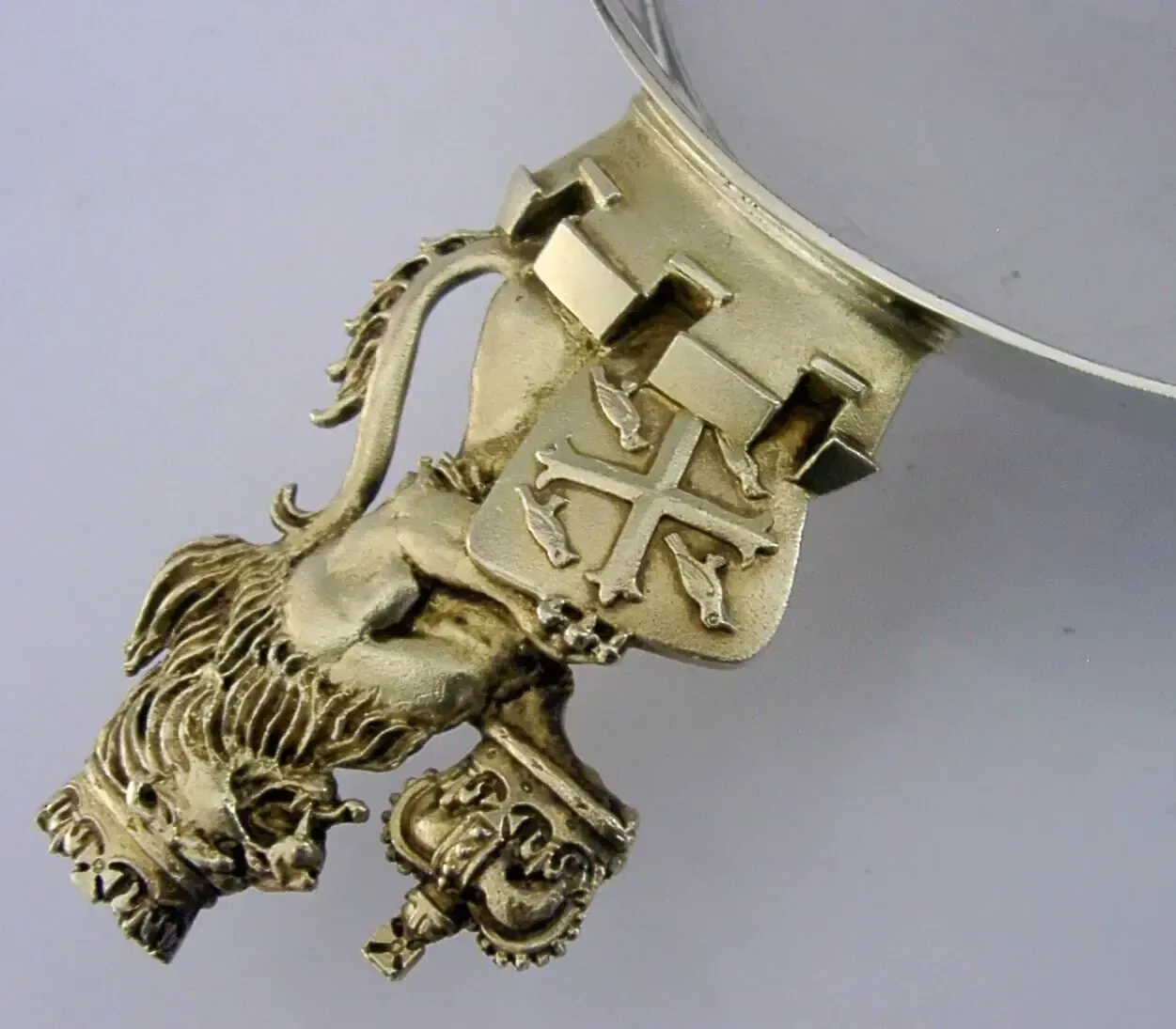 Porringer Aurum en argent sterling anglais, Westminster Abbey, 1977, 263 g photo Décoration