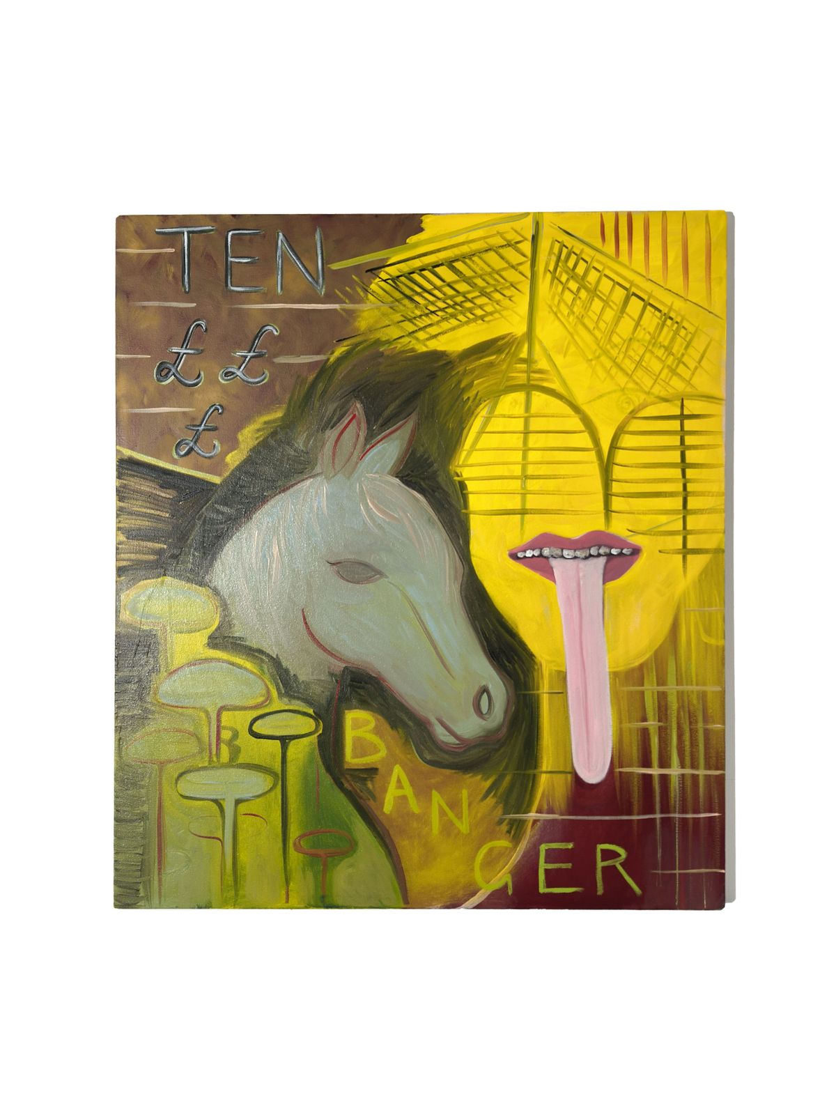 Contemporary Figurative Oil Painting ‘Ten £ Banger’ By Steven E Robertson, Scotland, 2025