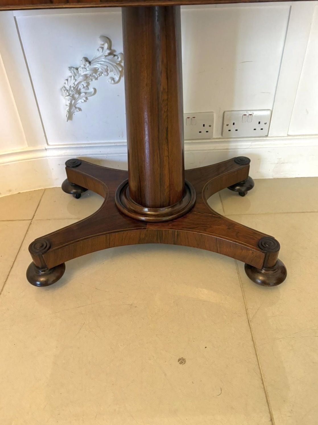 Antique 19th Century Rosewood Brass Inlaid Card Table Fold Over Top photo buy
