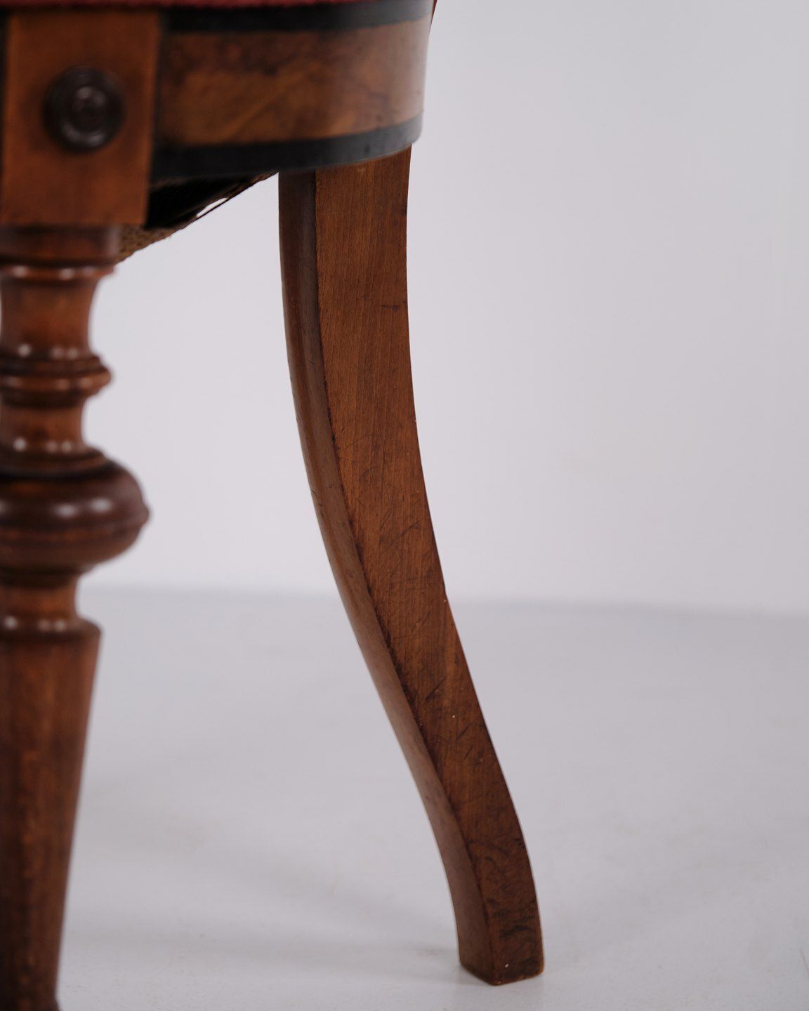 Small Piano Stool In Polished Walnut With Marquetry From 1880 photo buy