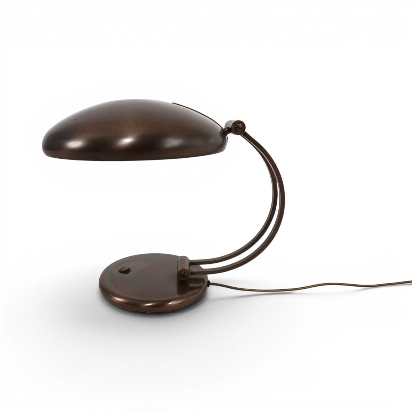 photo vintage Hillebrand Bronzen Tafellamp van Egon Hillebrand, 1960
