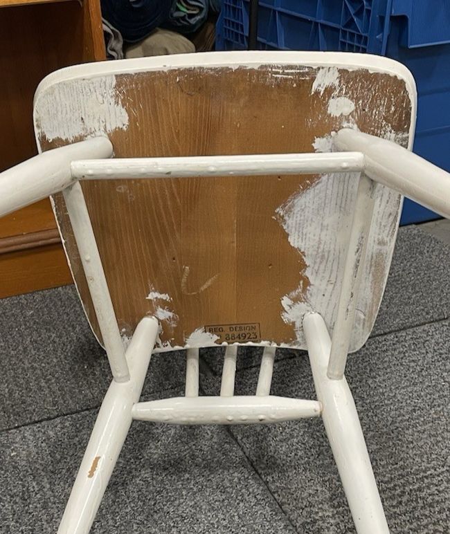 Pair Of Vintage Ercol Chairs – Painted White – Design 889423 photo 150.0