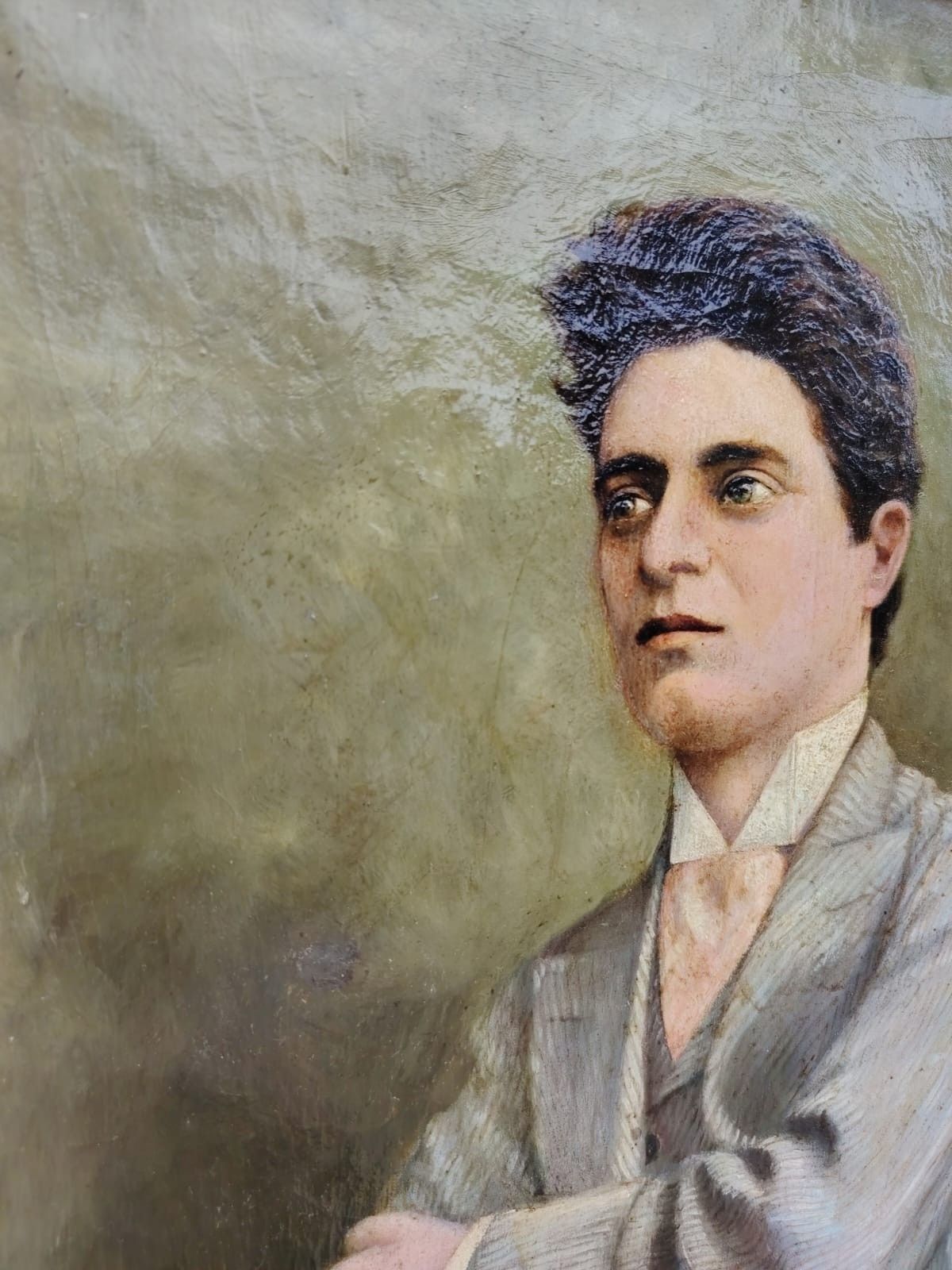 photo furniture Oil Painting On Canvas Portrait Pietro Mascagni Primi 900 F.Borghetti