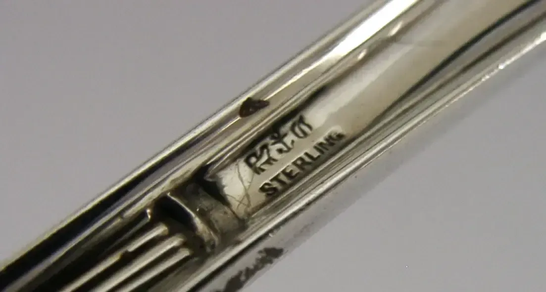 Amerikaanse Gorham sterling zilveren soeplepel, Milan-patroon, 1885, antiek photo vinterior