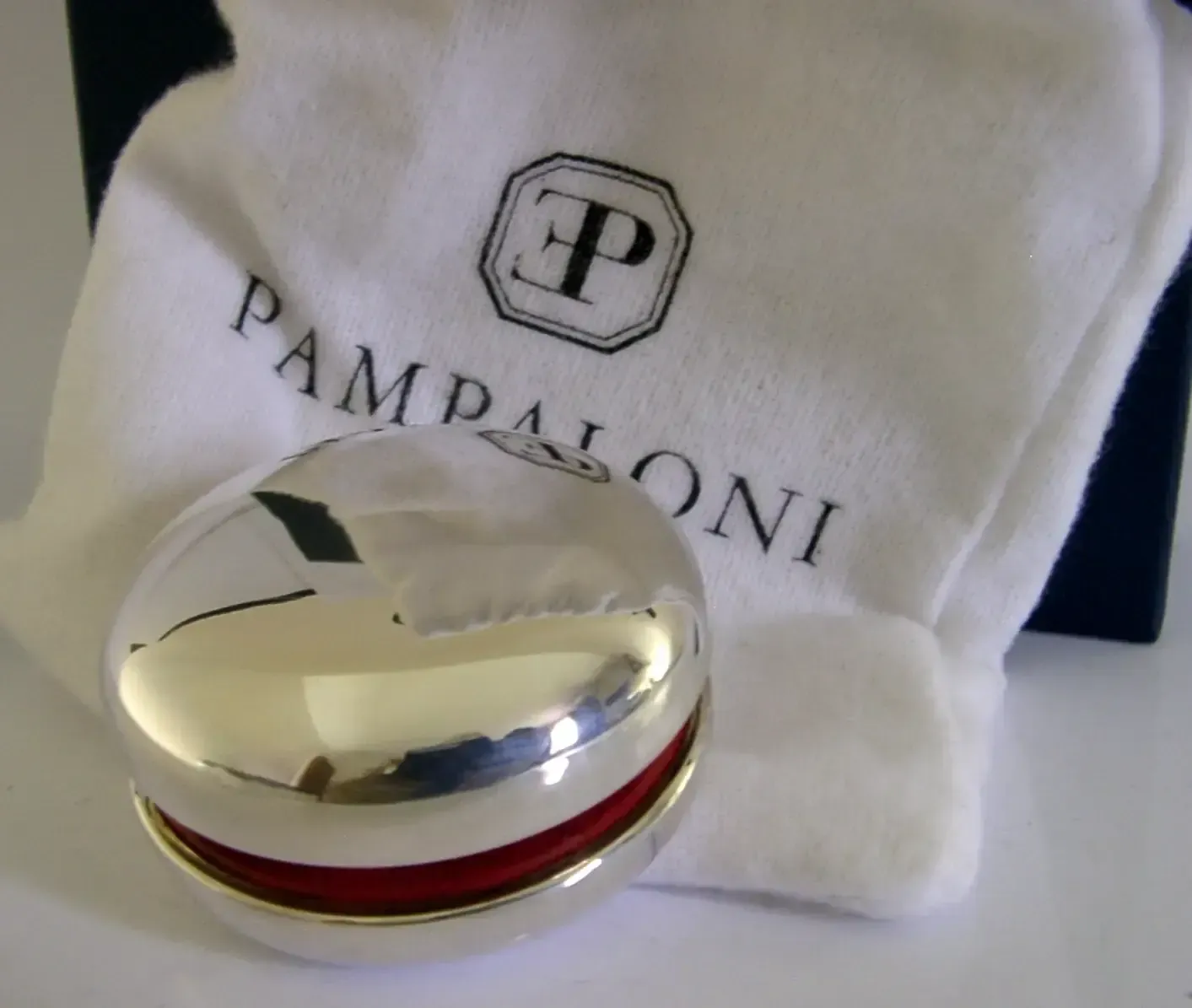 Boxed Pampaloni Italian Sterling Silver Yoyo Toy 2001 Mint