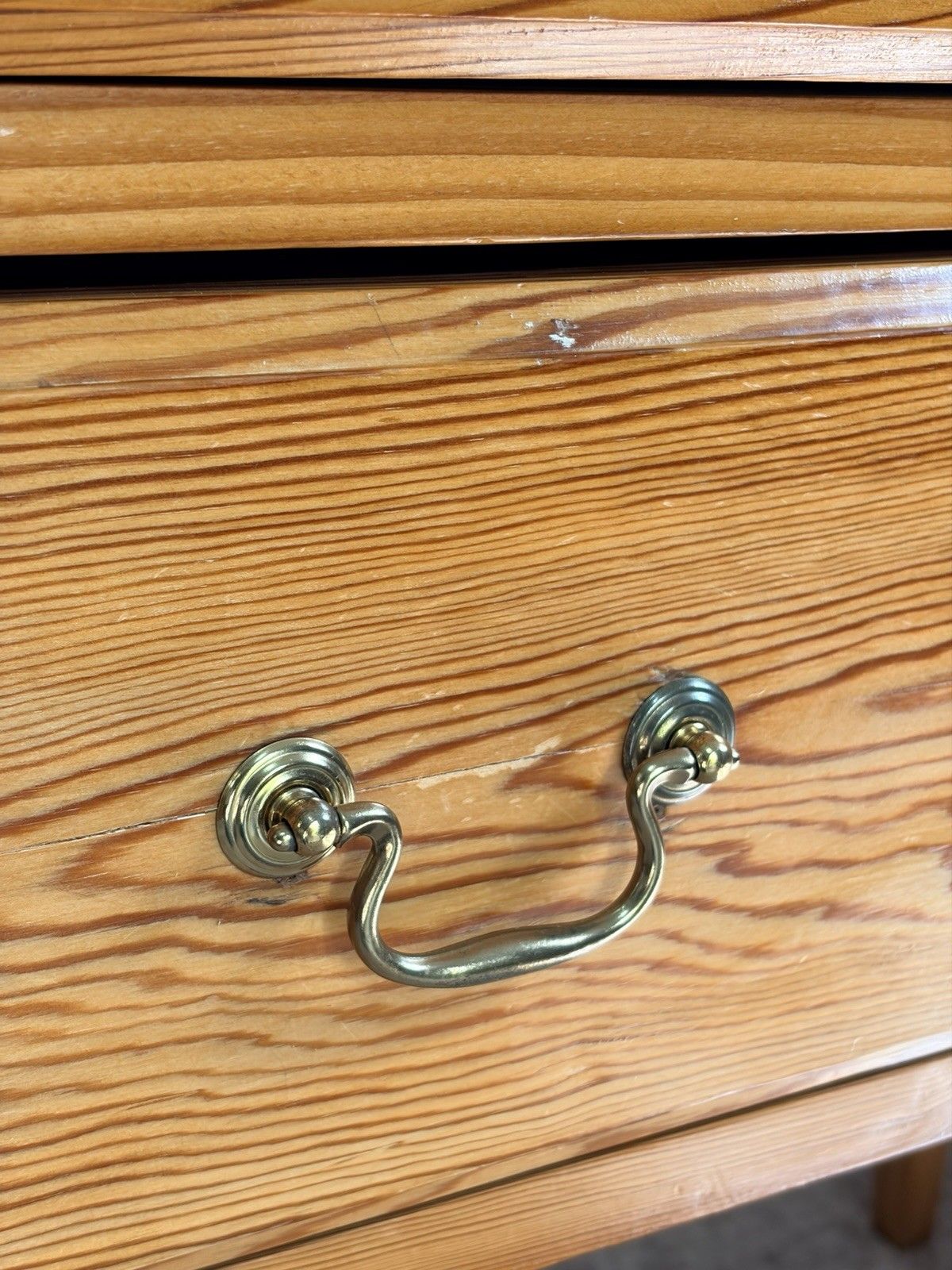Antique Edwardian Pine Dressing Chest Table Vanity Swing Mirror 2 Drawers Glass photo 275.0