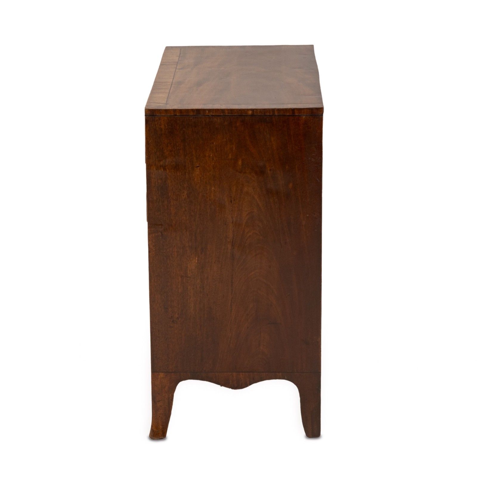 Late George III / Regency Inlaid Mahogany Caddy Top Chest Of Drawers C.1800–1820 photo vintage