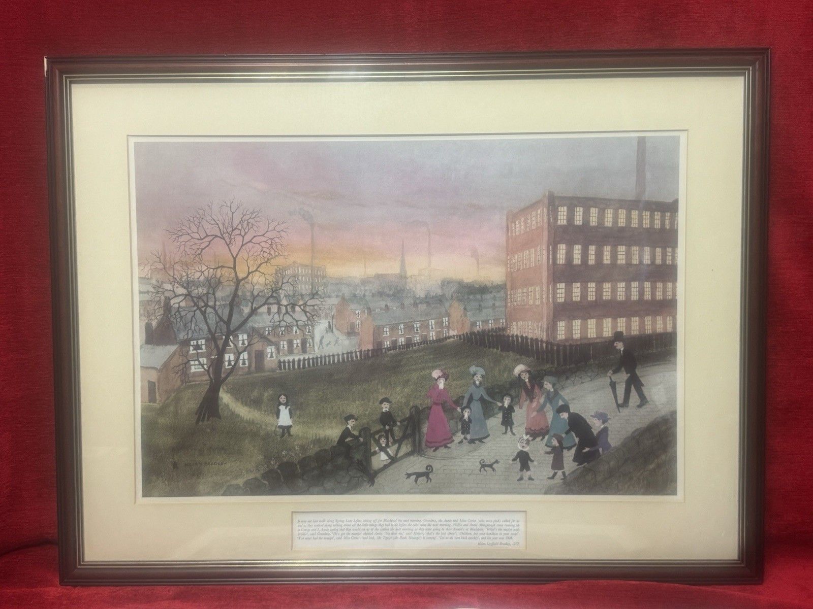 Helen Layfield Bradley (1900 1979) Framed Print Titled Spring Walk photo furniture