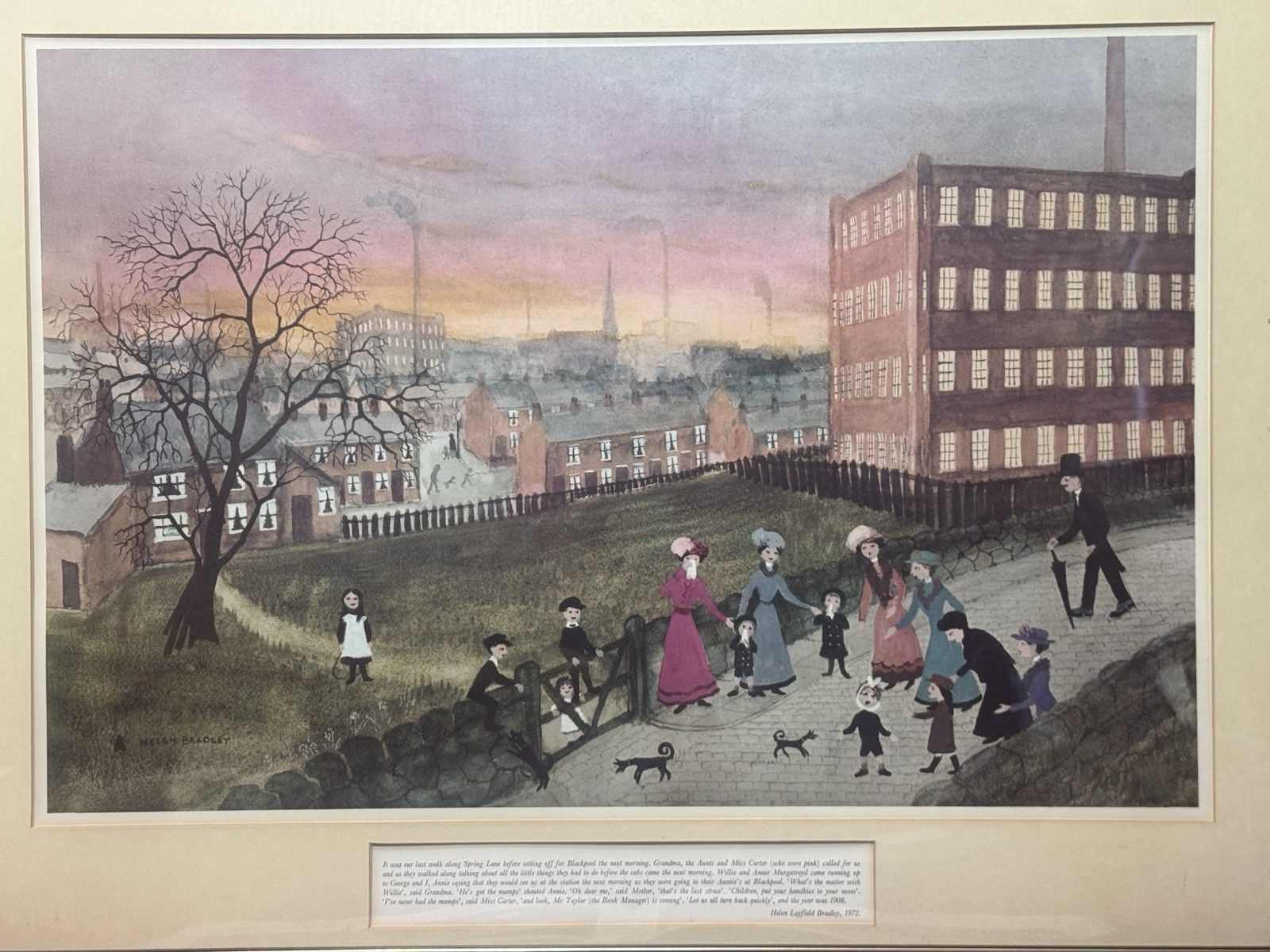 Helen Layfield Bradley (1900 1979) Framed Print Titled Spring Walk photo for sale
