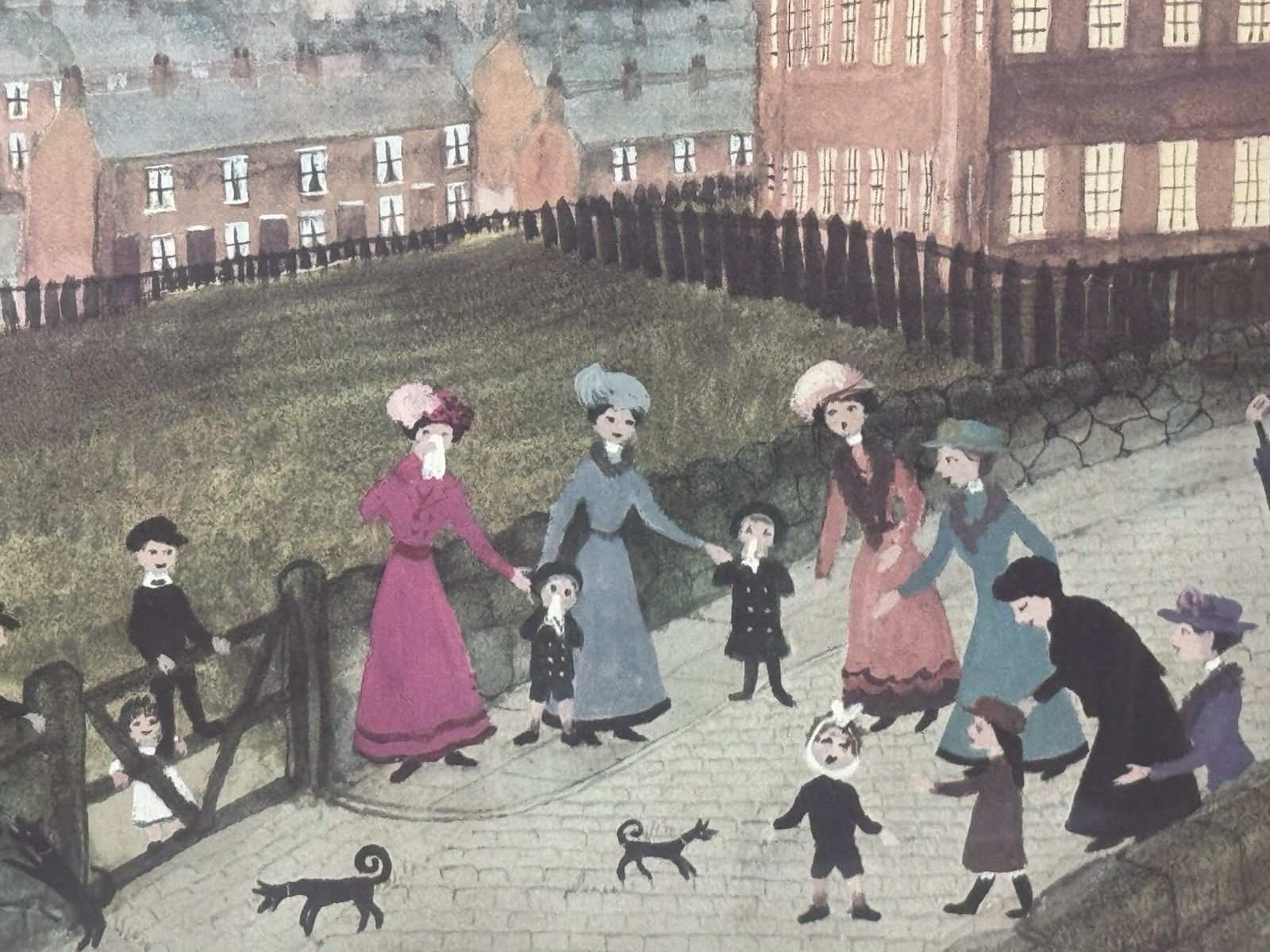 Helen Layfield Bradley (1900 1979) Framed Print Titled Spring Walk photo Art