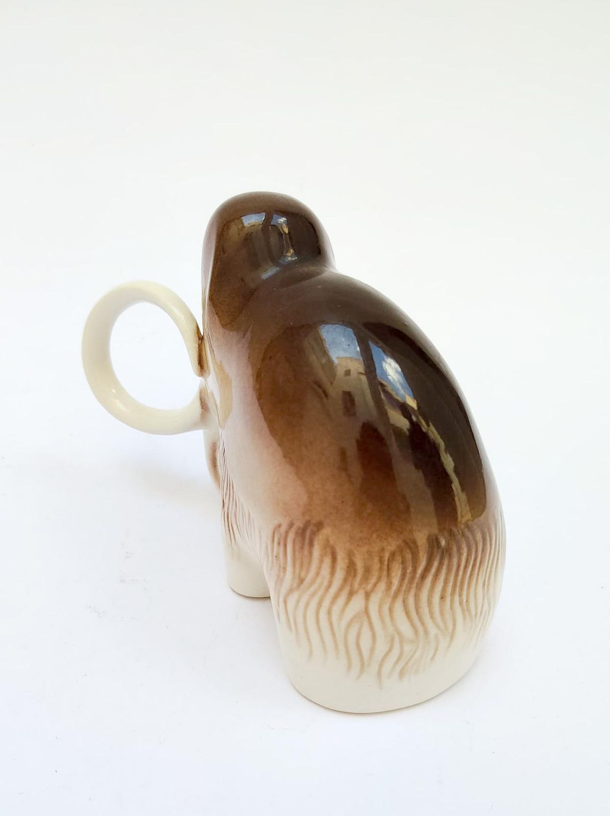 Vintage keramisch beeldje wolharige mammoet – Lomonosov, Made in USSR – Mid-Century Modern photo buy