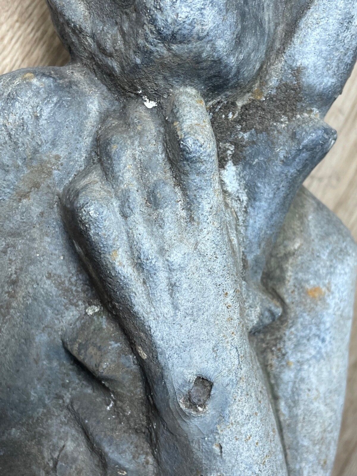 Victorian Lead Thinking Garden Monkey Sculpture In The Manner Of J. W. Singer & Sons C1900 photo buy