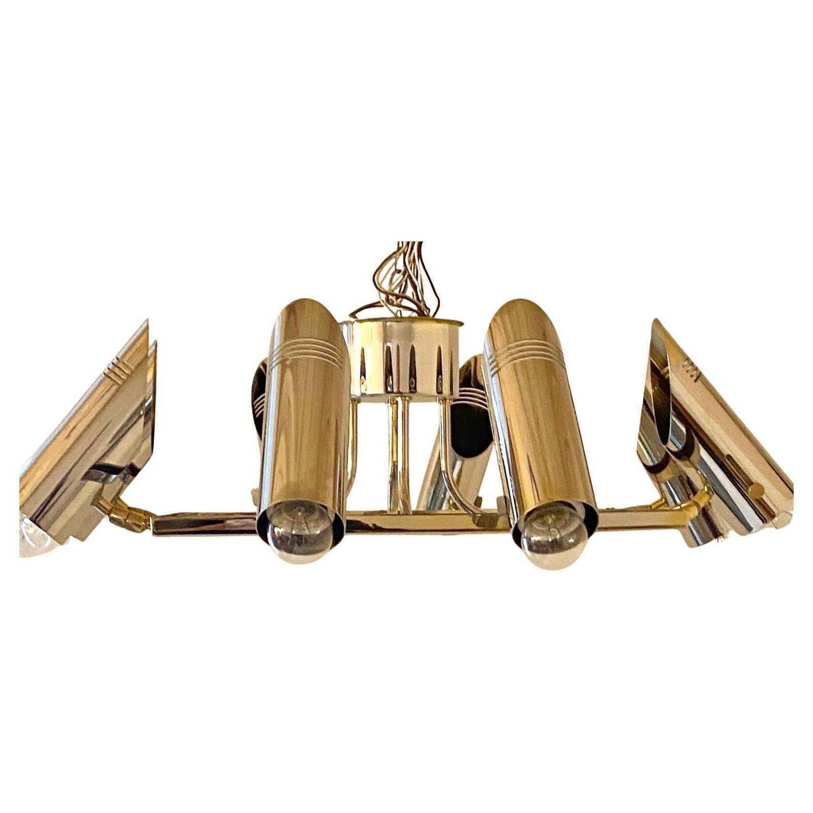 1350.0 Space Age Multi Lights Ceiling Lamp In The Style Of Stilnovo, Italy 1970's photo