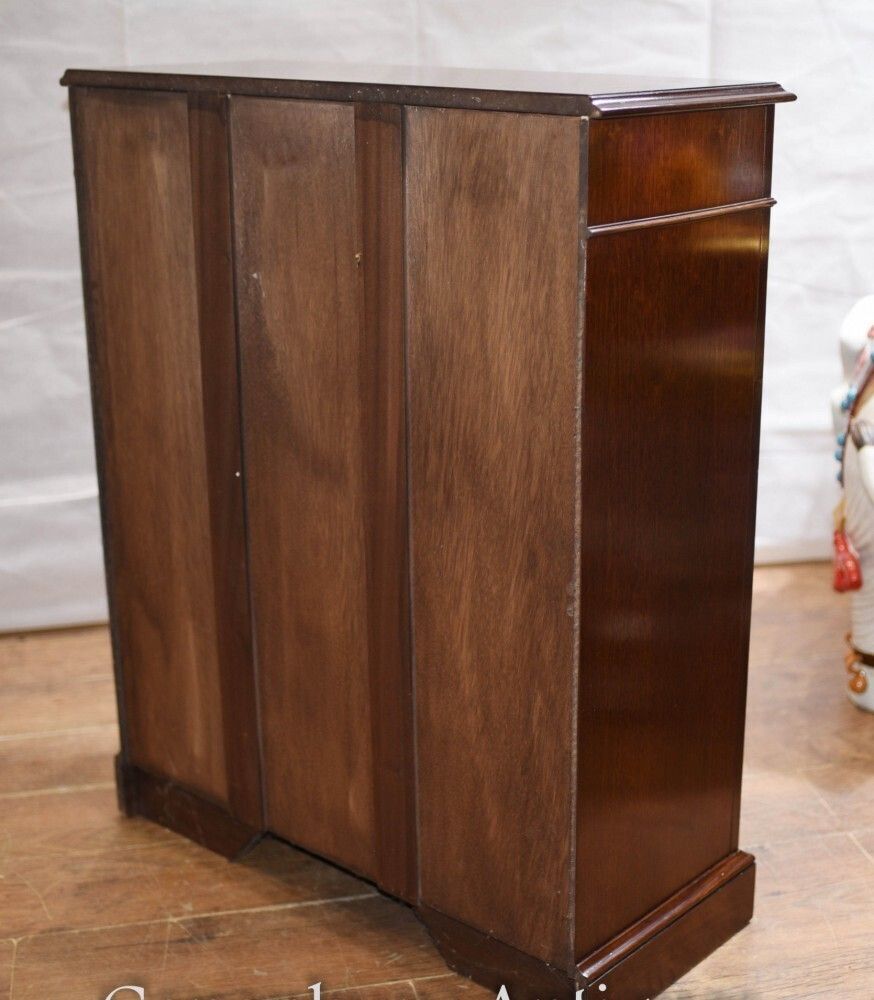 photo furniture Pair Regency Bookcases   Mahogany Open Front Sheraton Inlay Bespoke