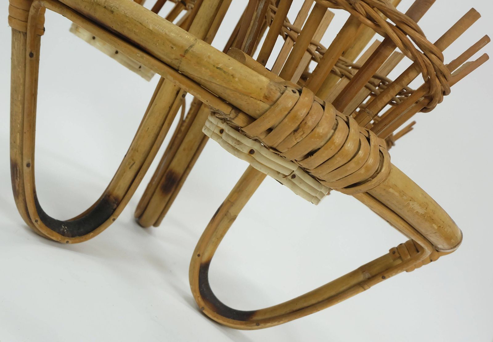 Page 9 Of 12 Mid Century Plant Stand Rack 1950s 60s Bamboo Rattan Hawaii Tiki Era photo buy