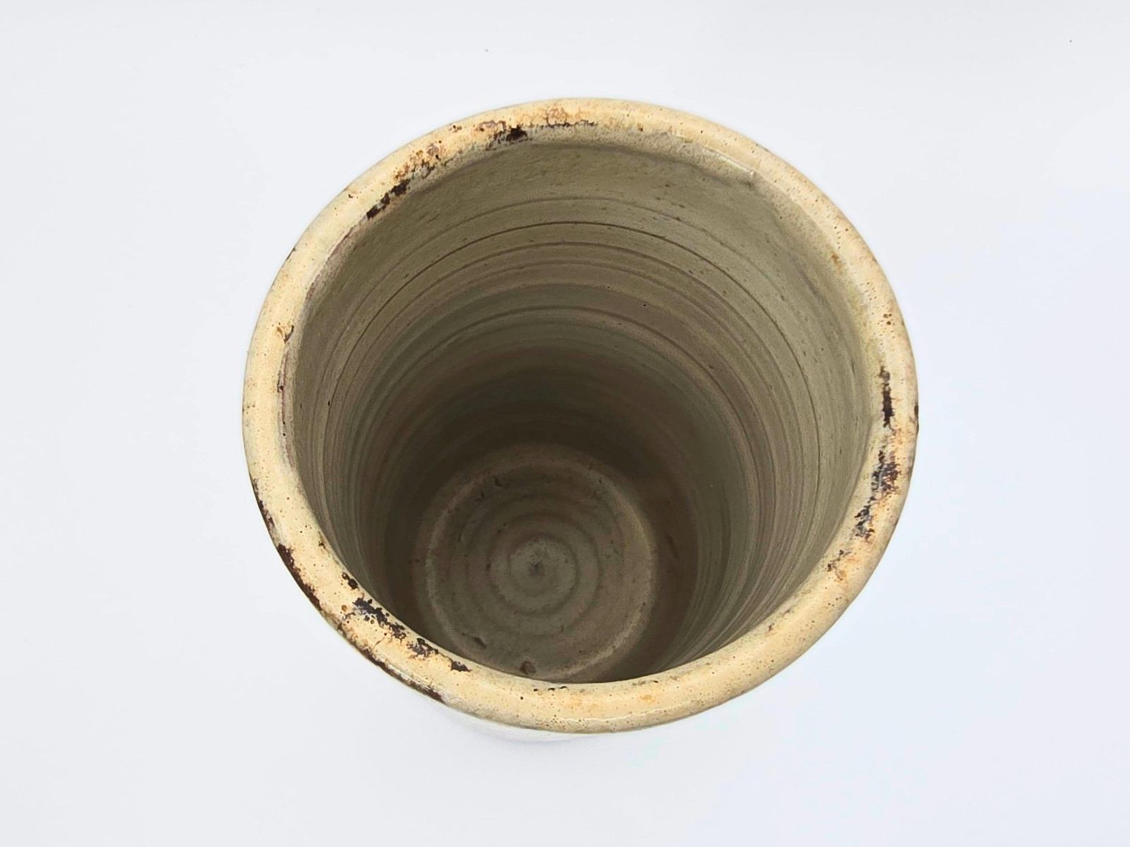 Mid Century French Roller Vase Gustave Reynaud For Le Mûrier Vallauris Studio Pottery   Floral Abstract photo buy