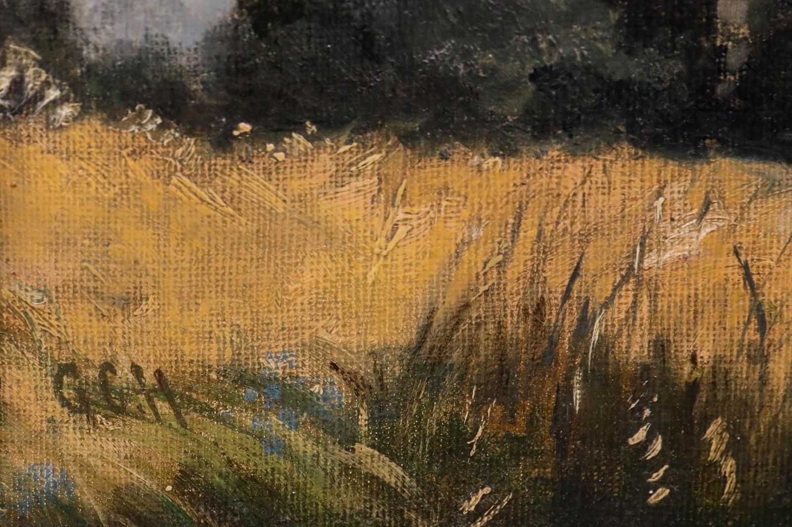 Early 20th Century Oil In The Cornfield photo buy