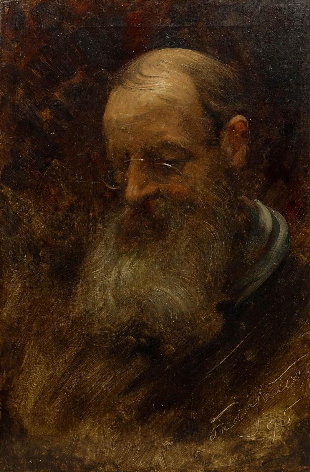 Frederic Yates (1854–1919) Oil, Reverend St Leger Frederick Hope Edwards photo furniture