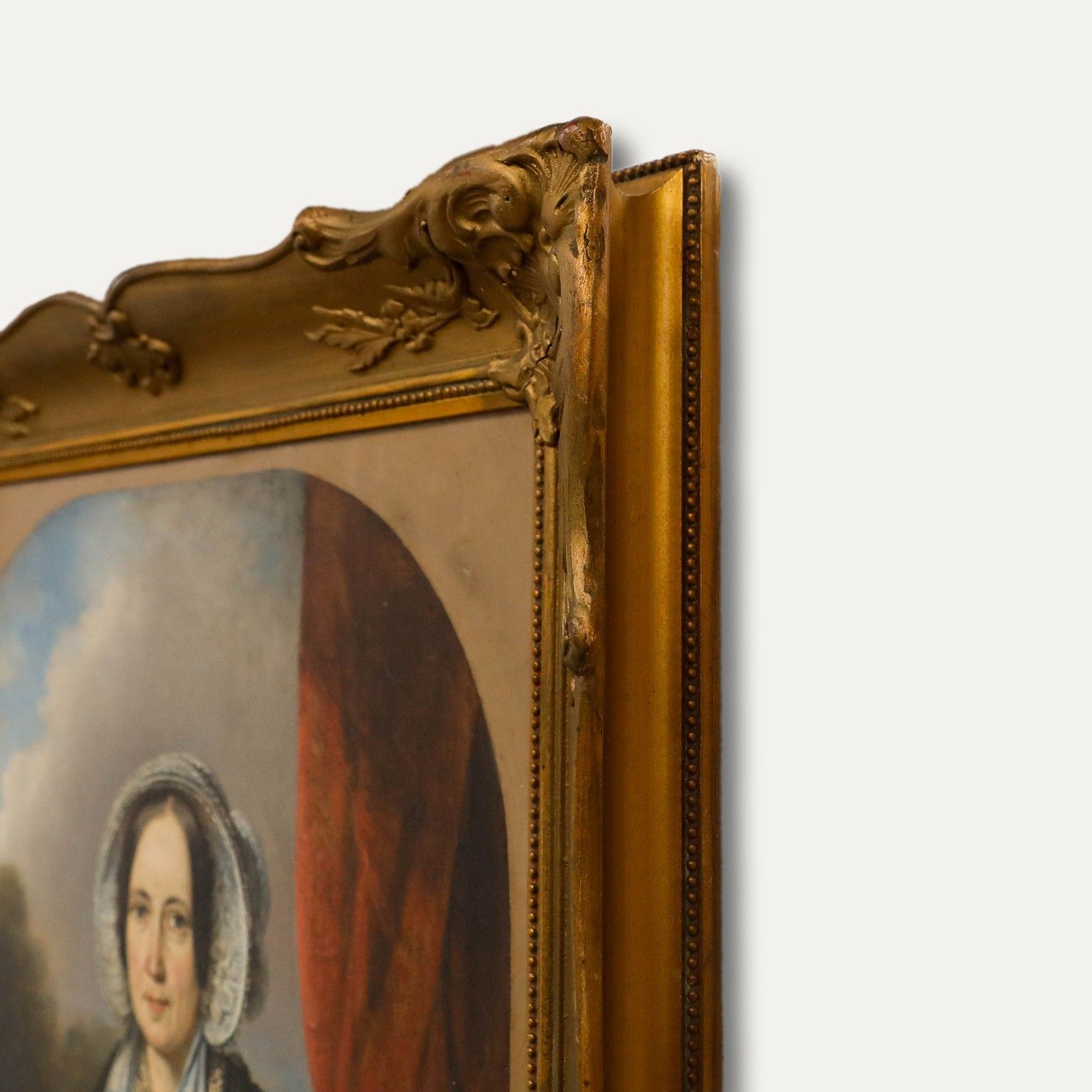 Adrien Wulffaert (1804 1873) Framed Mid 20th Century Oil, Lady In Mourning photo vinterior