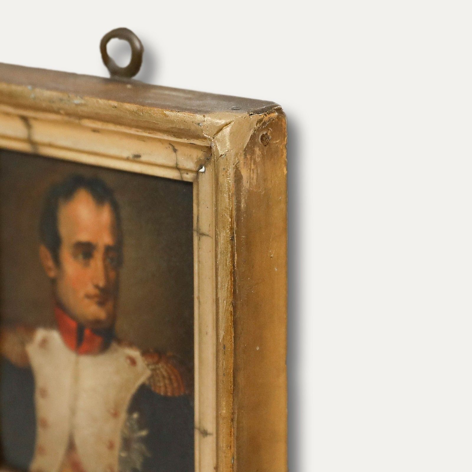 German School Miniature 19th Century Oil, Napoleon Bonaparte photo vinterior