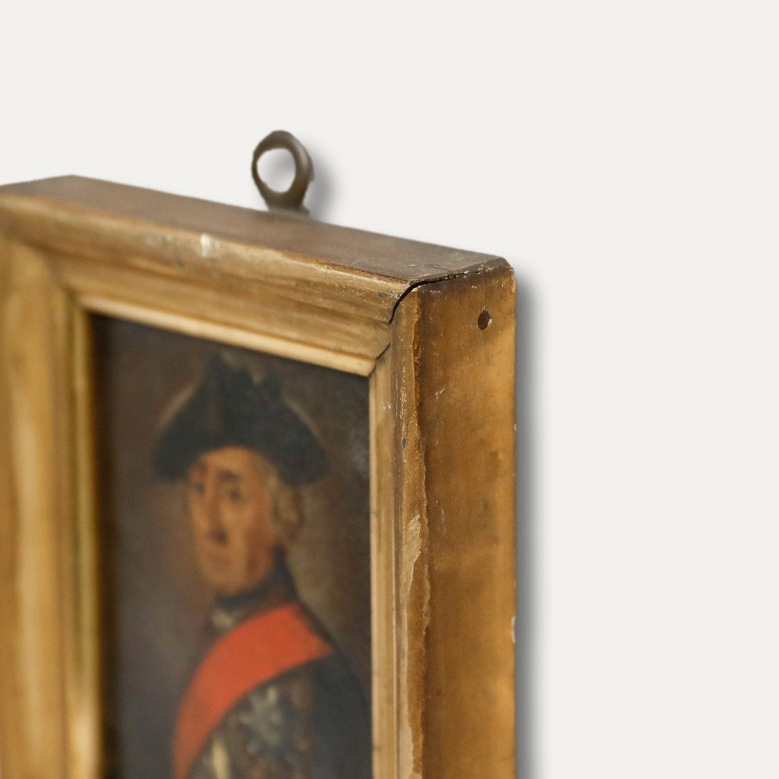 German School Miniature 19th Century Oil, Frederick The Great photo buy