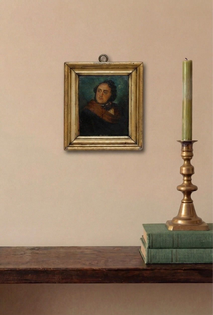 German School Miniature 19th Century Oil, Alexandre Auguste Ledru Rollin photo for sale