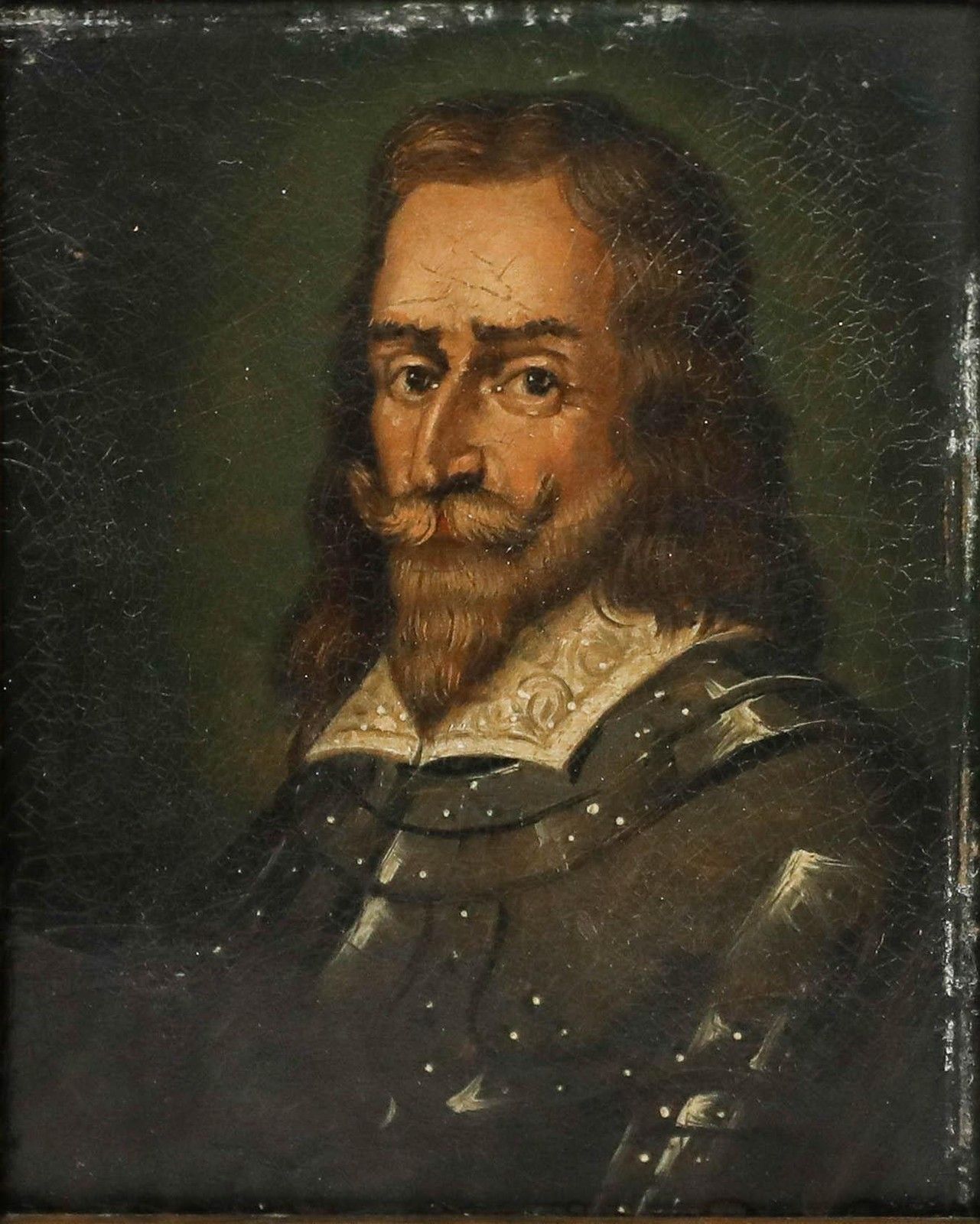 German School Miniature 19th Century Oil, Maximilian I, Elector Of Bavaria photo furniture